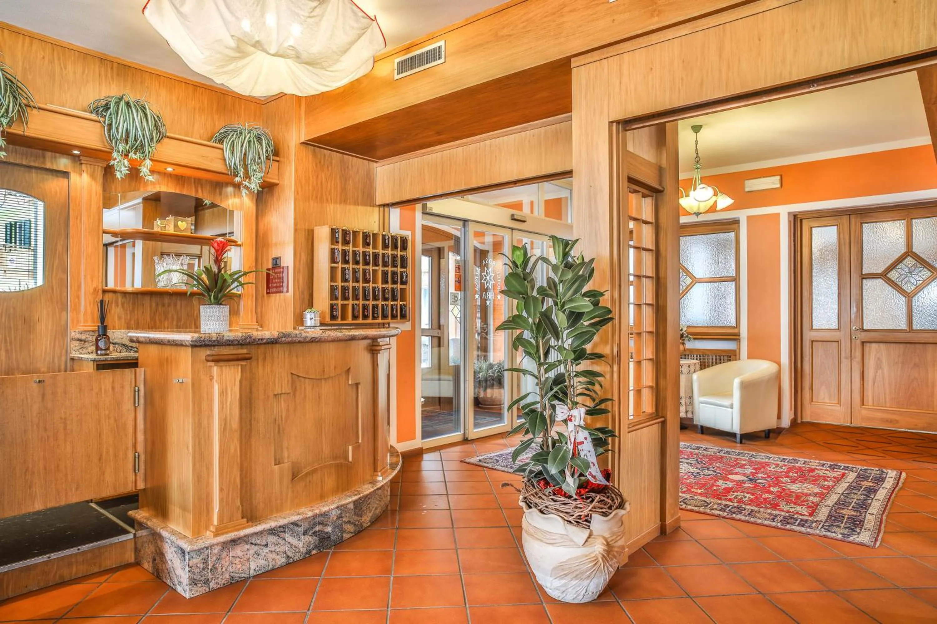 Lobby or reception in Hotel Rosa Alpina