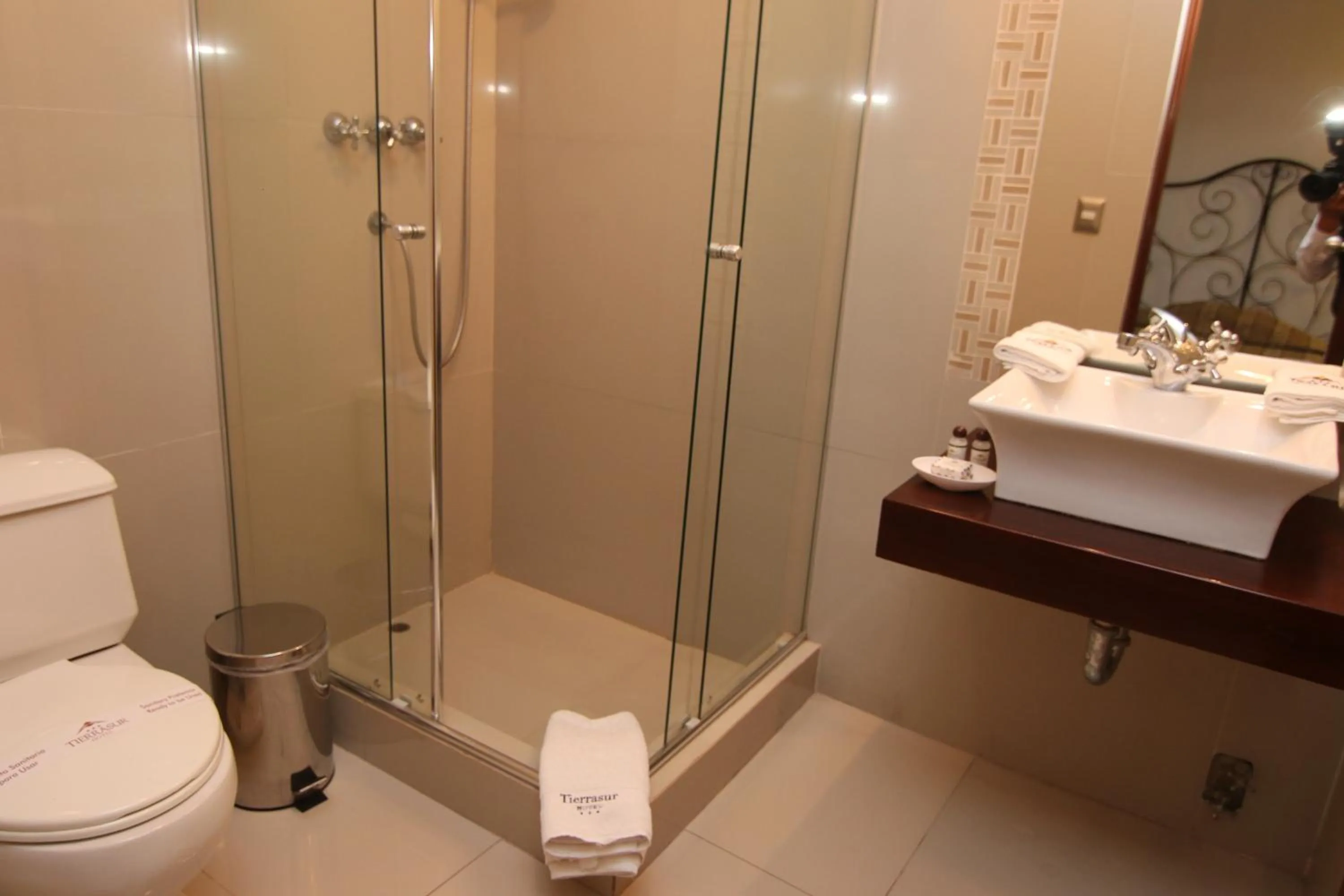 Shower in Hotel Tierrasur