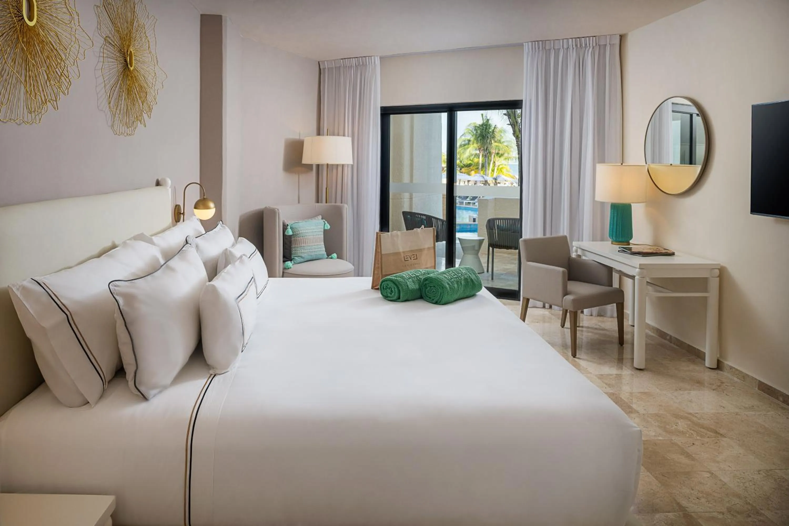 View (from property/room), Bed in Melia Casa Maya Cancun All Inclusive