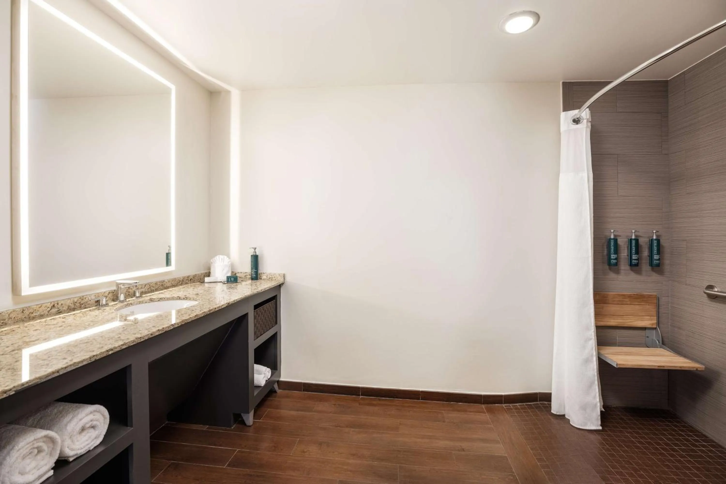 Shower in DoubleTree Suites by Hilton Austin Downtown Capitol