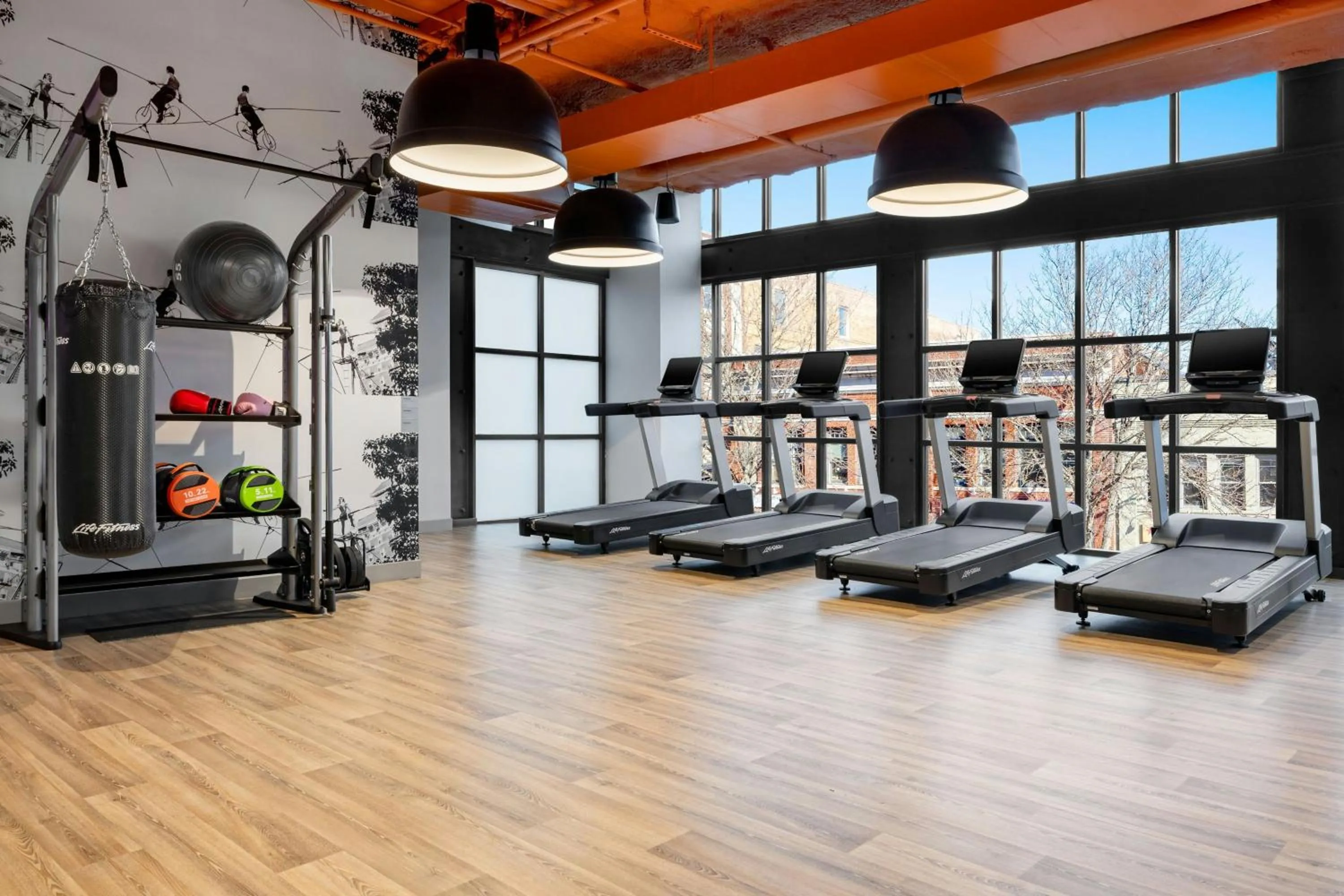 Fitness centre/facilities in Aloft Asheville Downtown