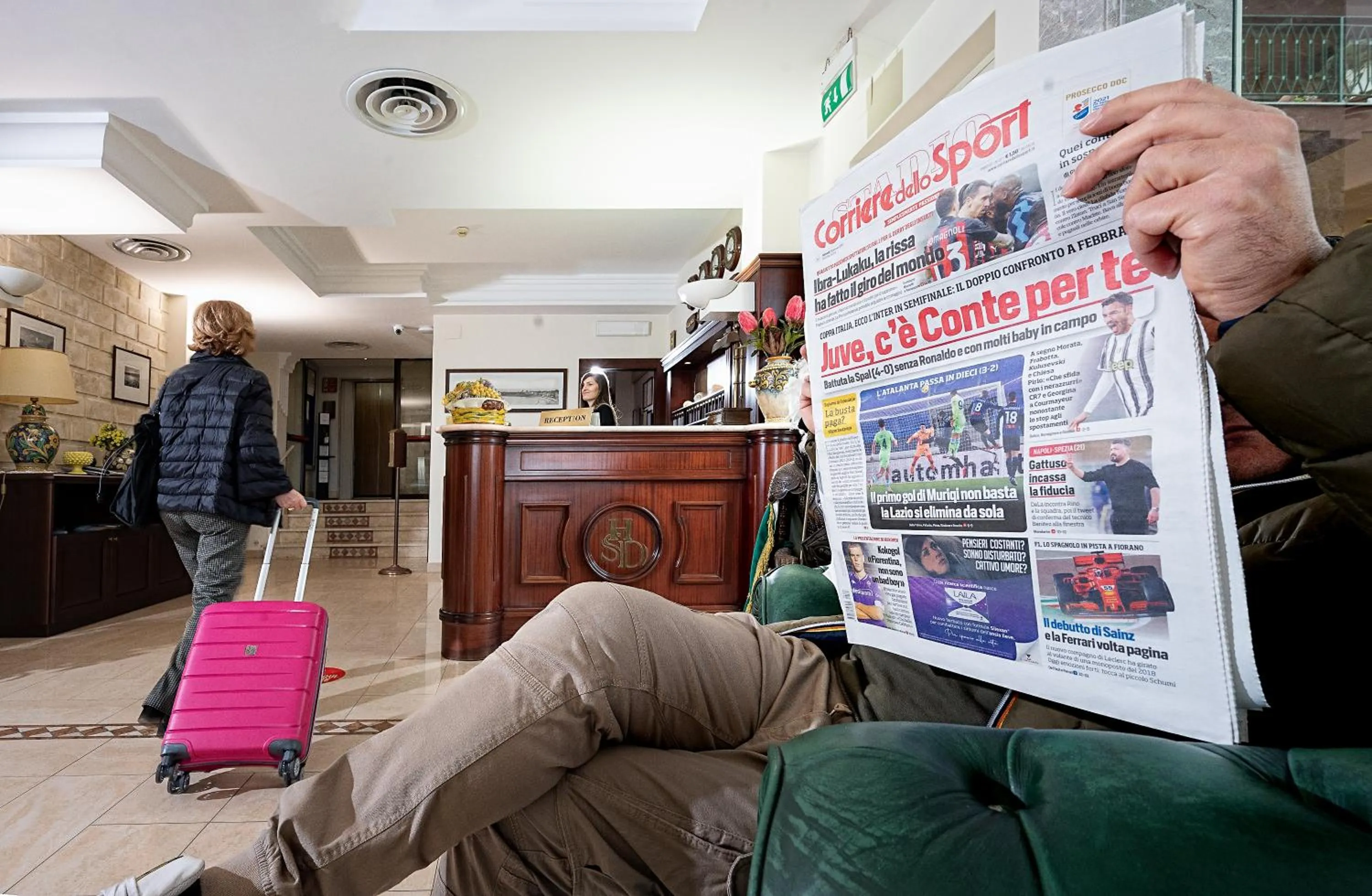 Lobby or reception in Hotel Sabbie d'Oro