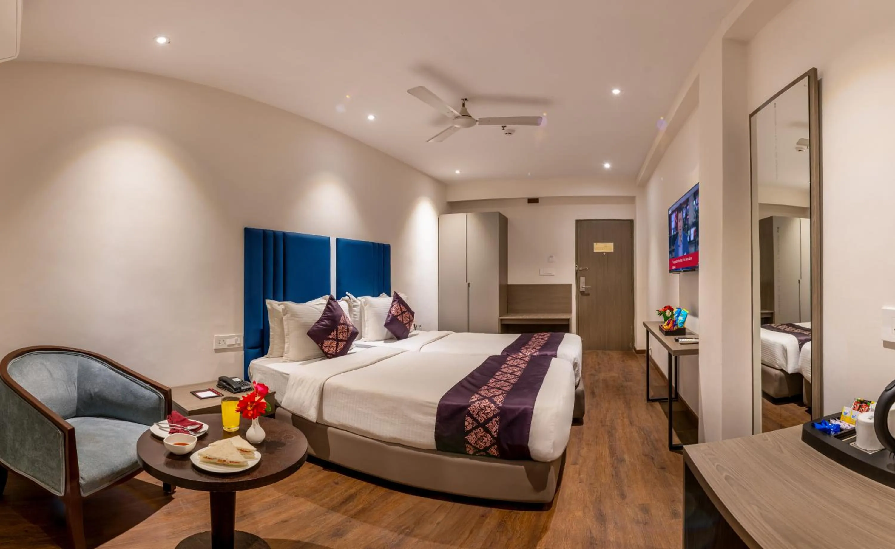 Bed in Lords Eco Inn Dahej