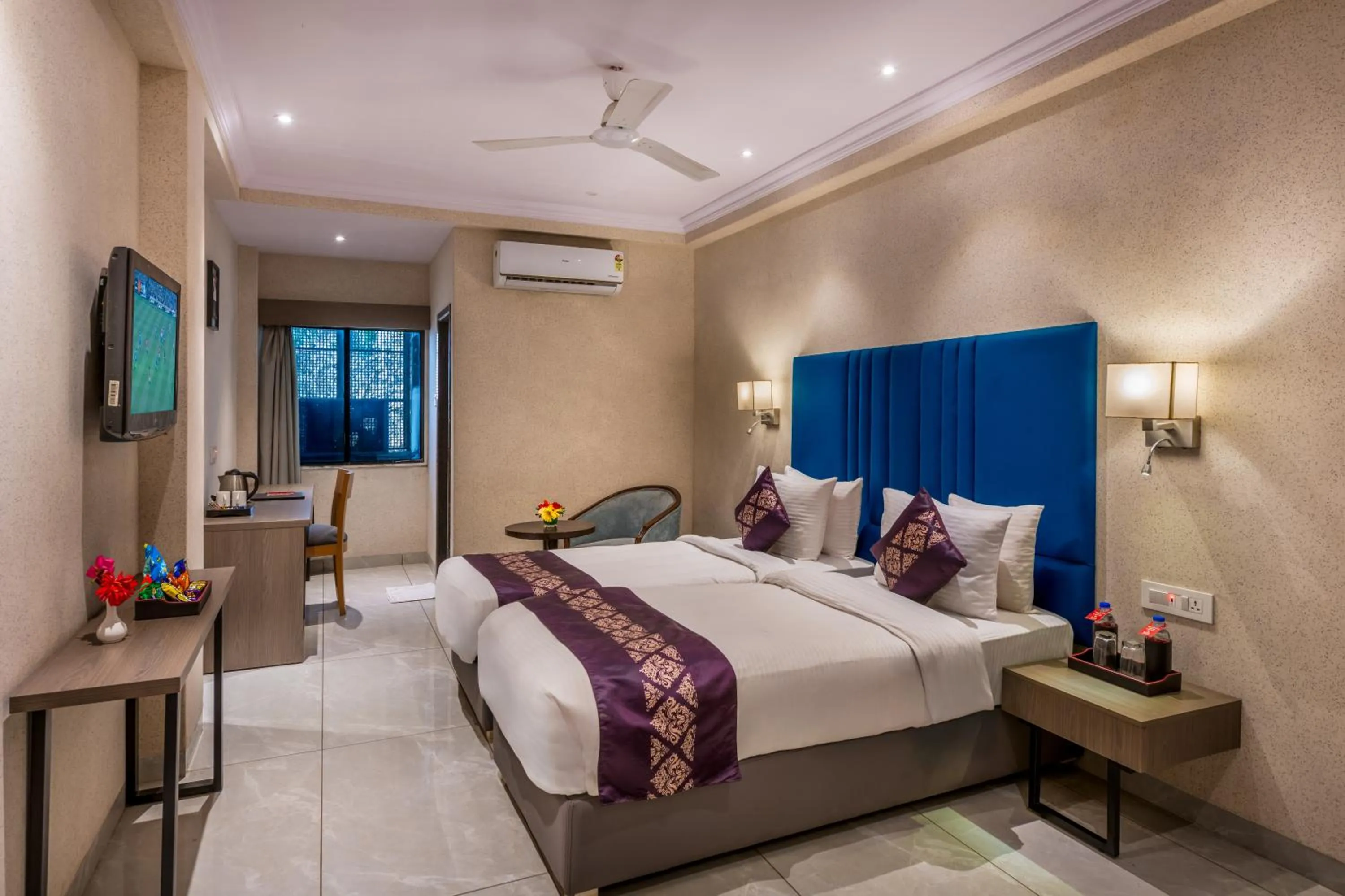 Bed in Lords Eco Inn Dahej