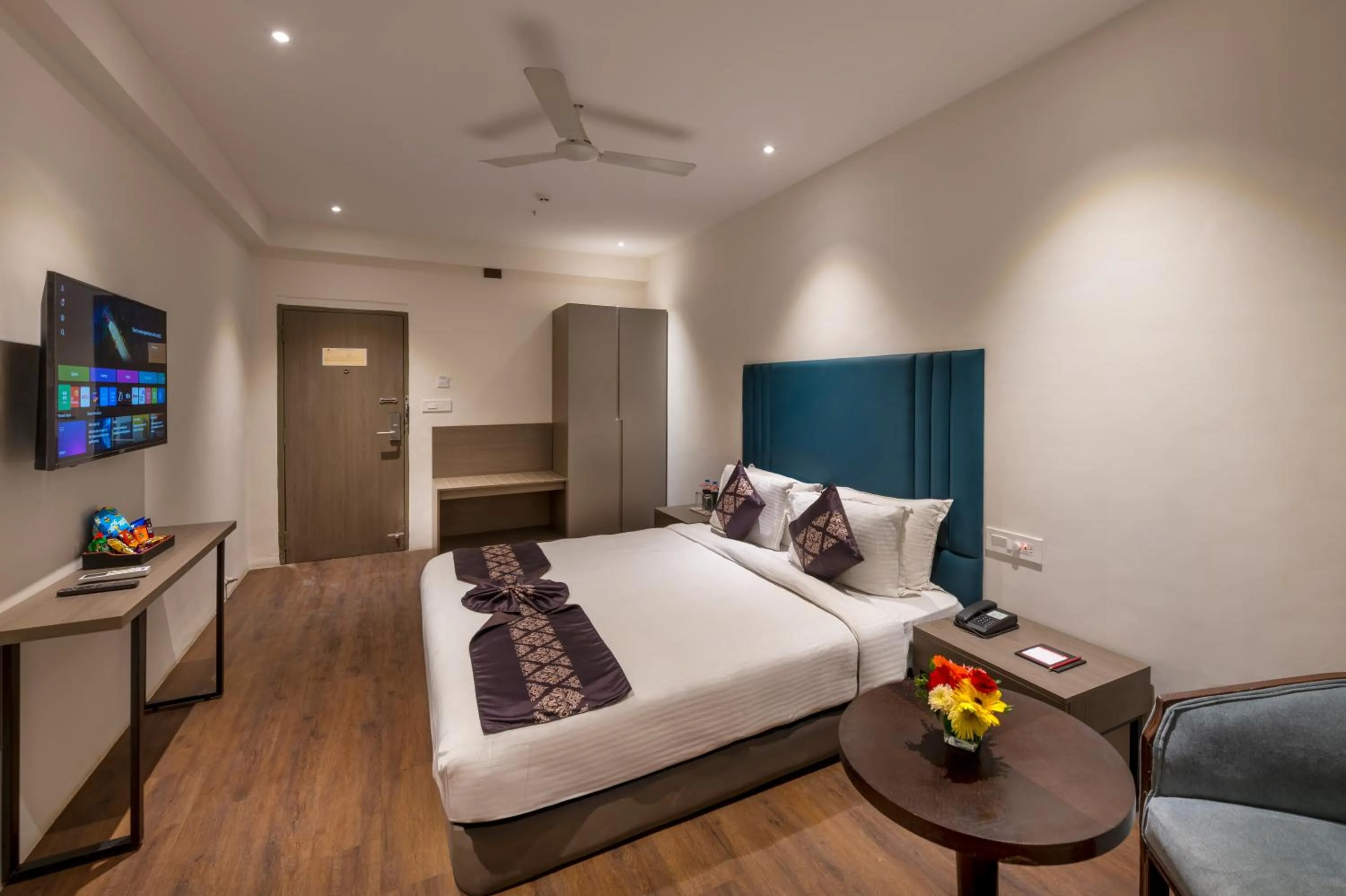 Bed in Lords Eco Inn Dahej