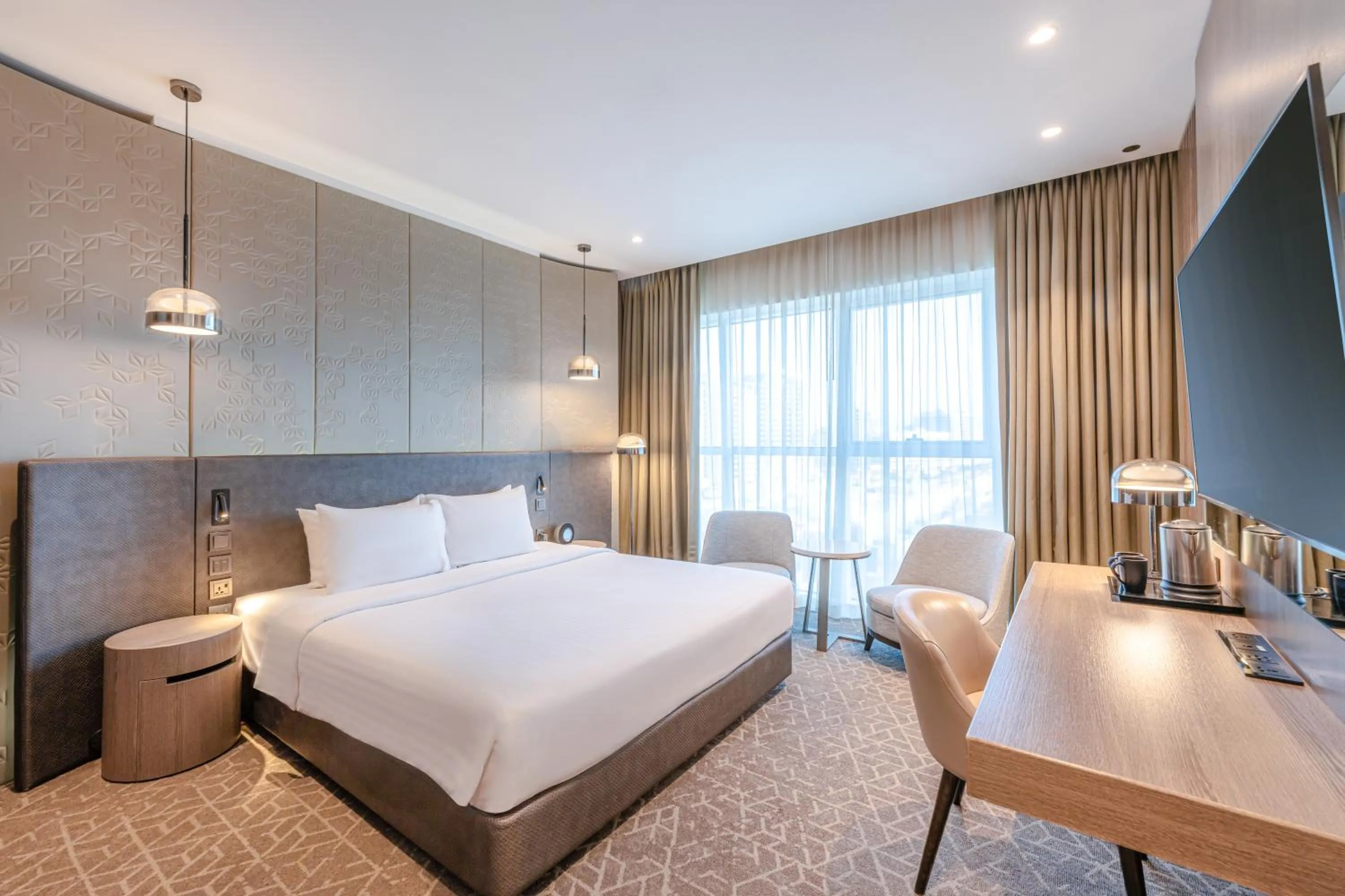Bed in Courtyard by Marriott Dubai, Al Barsha
