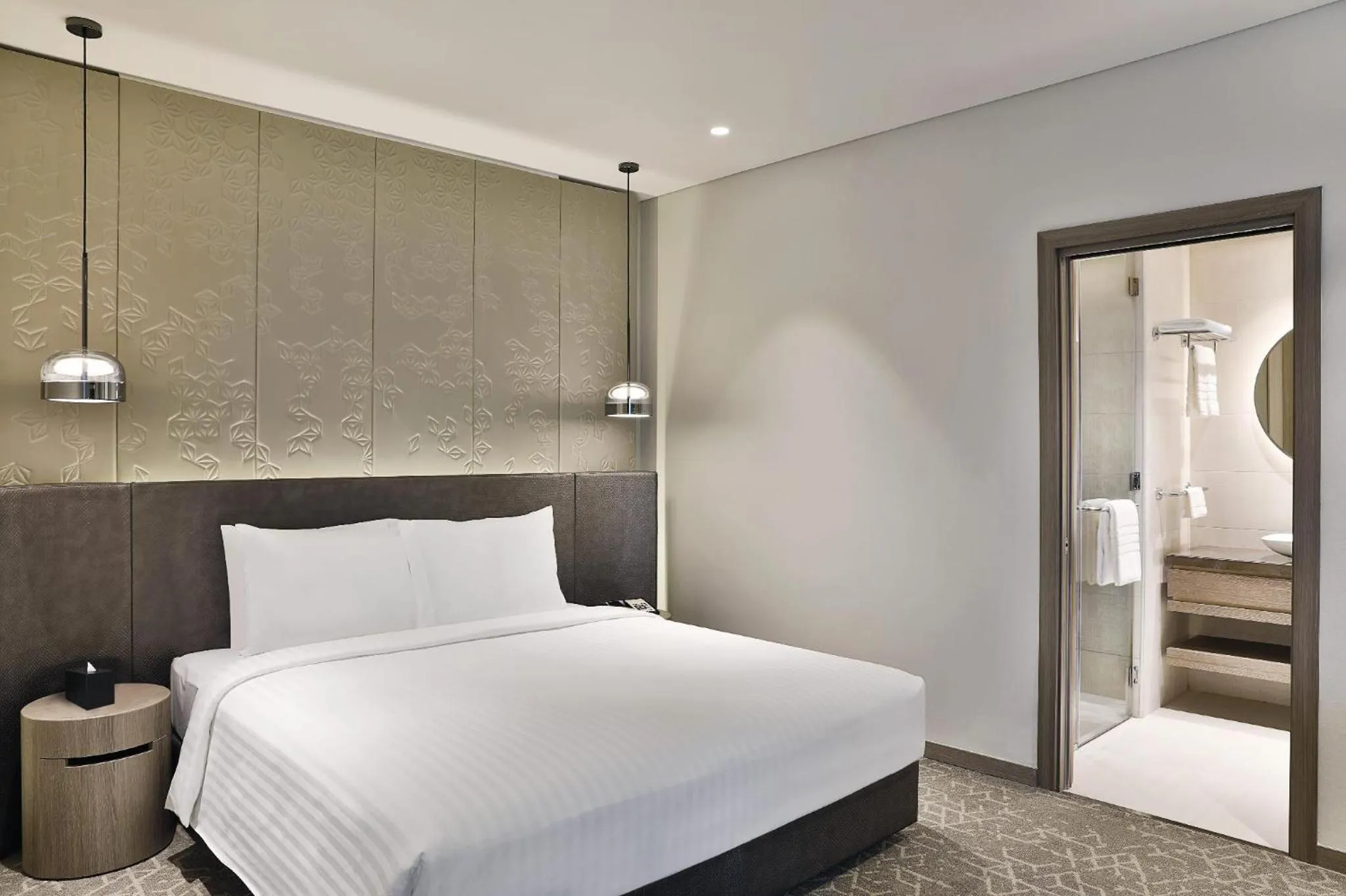 Bed in Courtyard by Marriott Dubai, Al Barsha