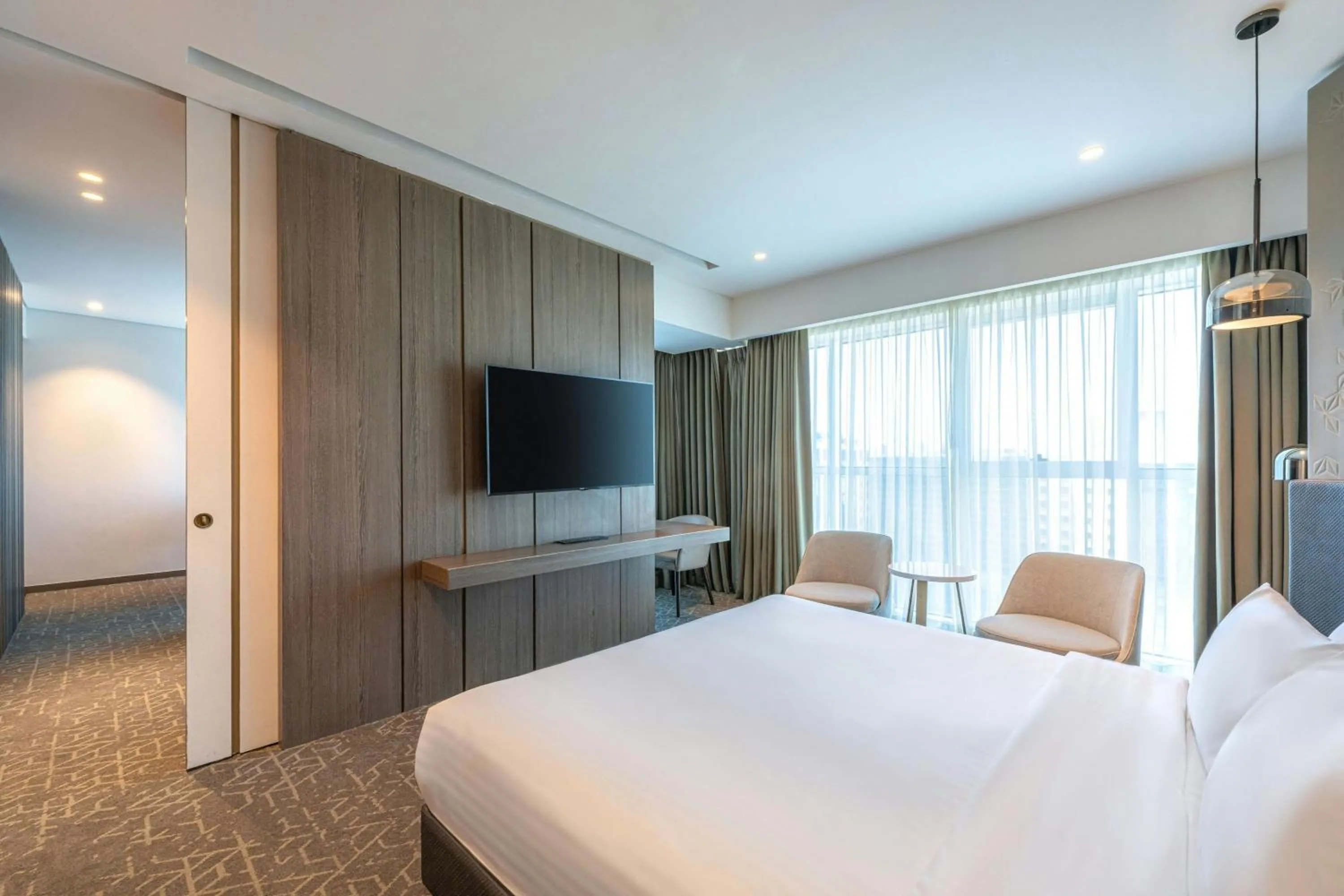 Living room, Bed in Courtyard by Marriott Dubai, Al Barsha