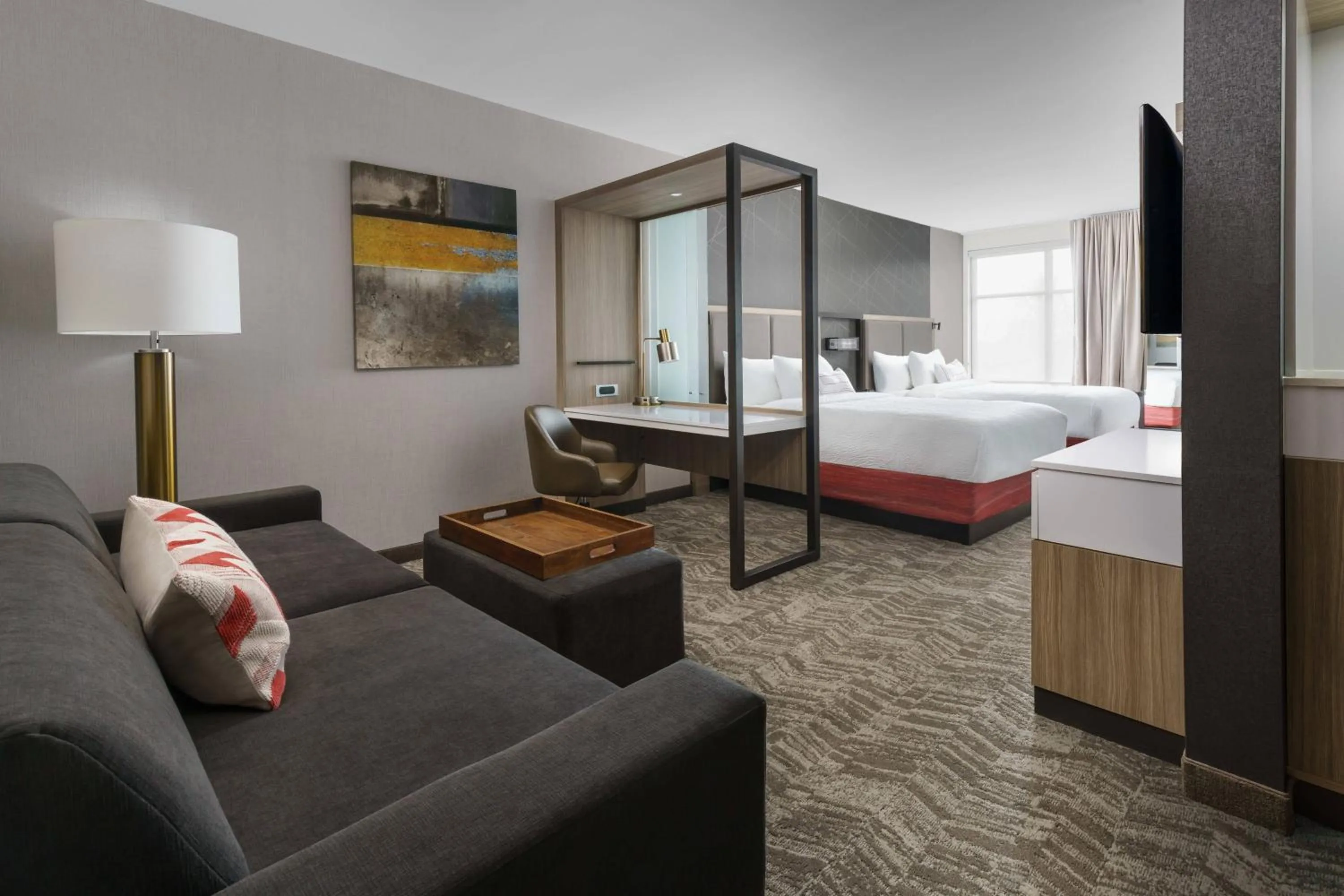 Bedroom, Bed in SpringHill Suites by Marriott Philadelphia West Chester/Exton