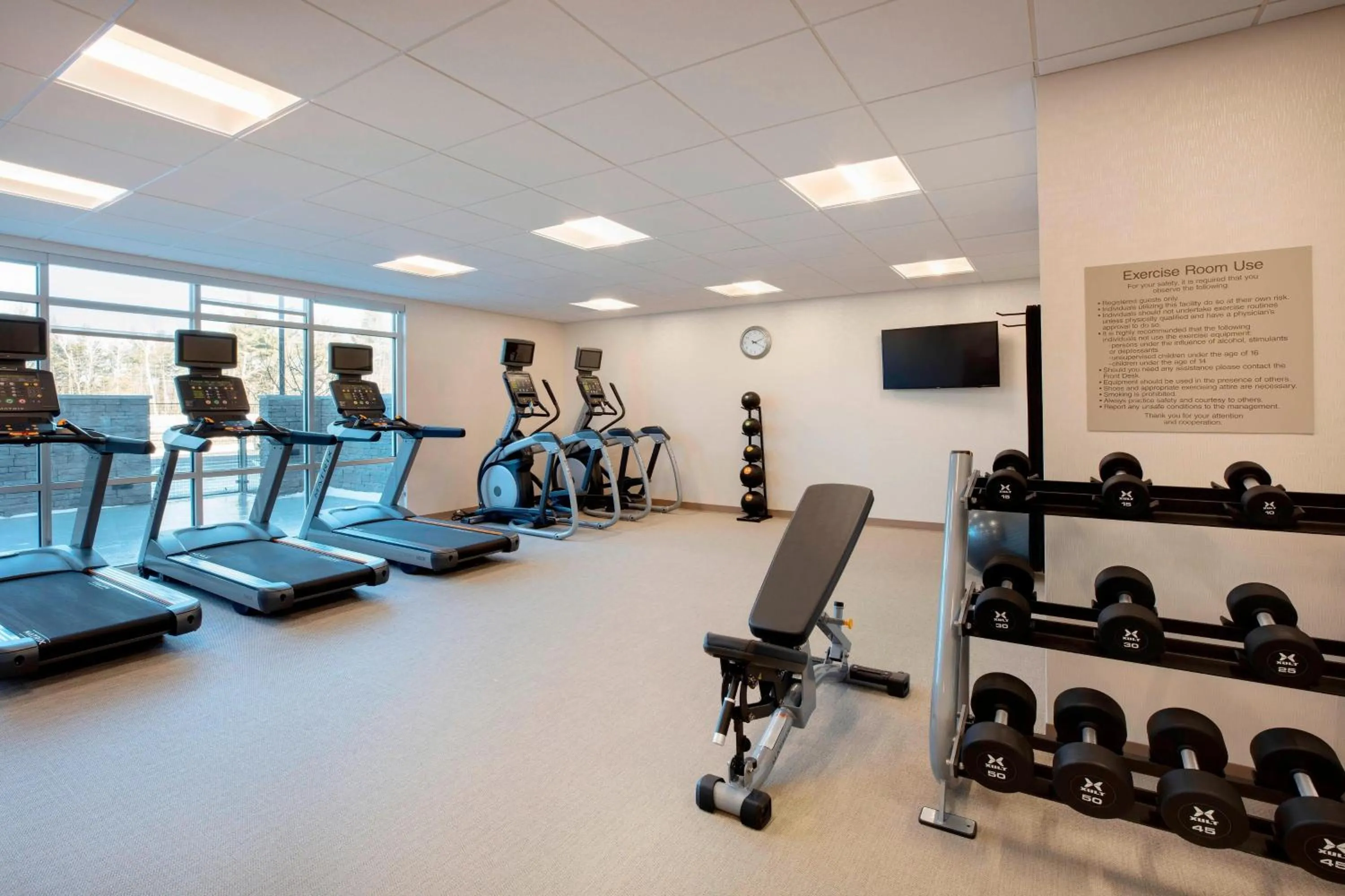 Fitness centre/facilities in SpringHill Suites by Marriott Hampton Portsmouth