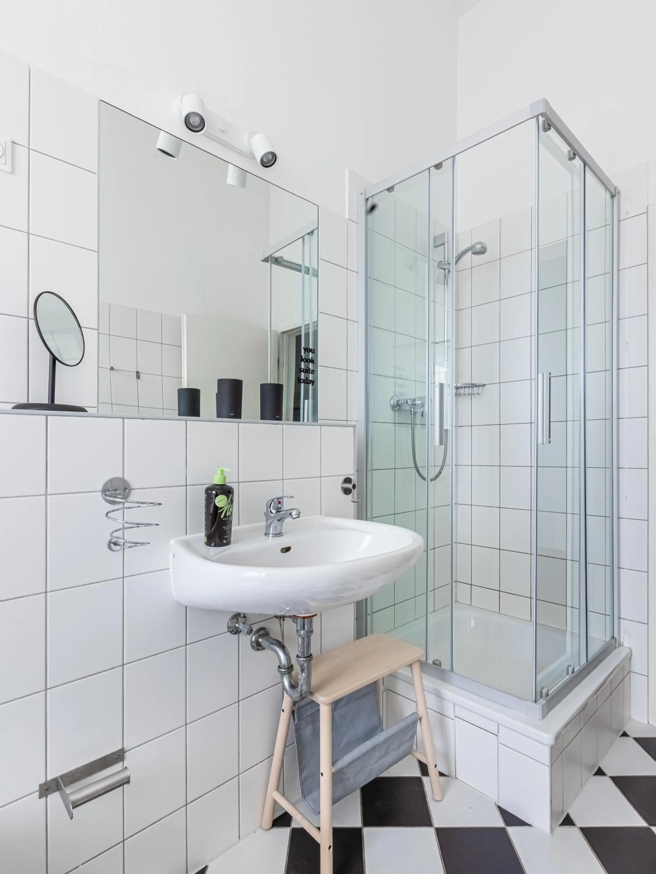 Shower in Limehome Berlin Malmöer Straße