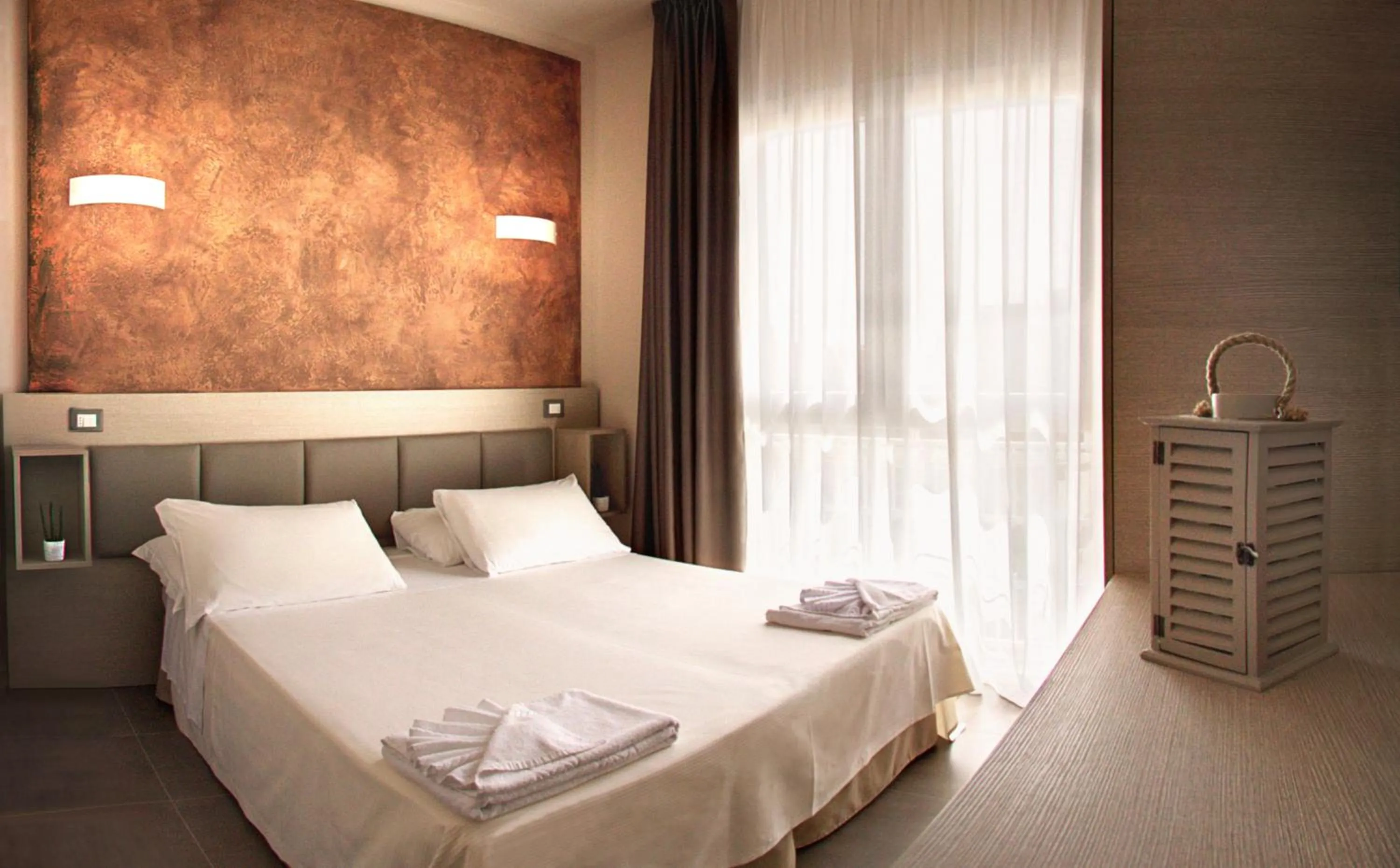 Bed in Hotel Helvetia