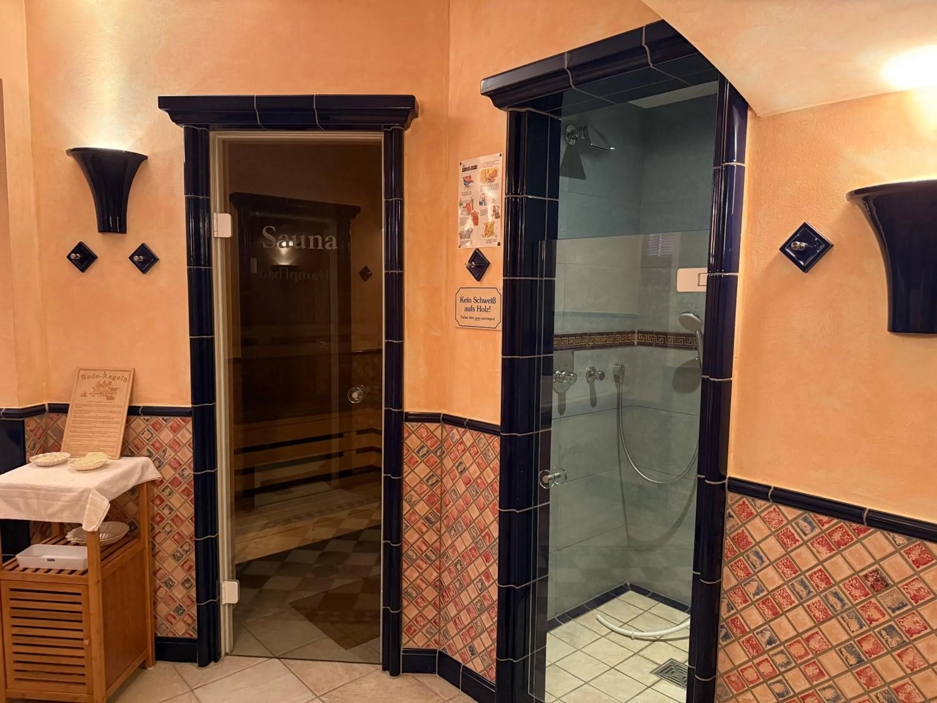 Sauna in Garni Eden Hotels