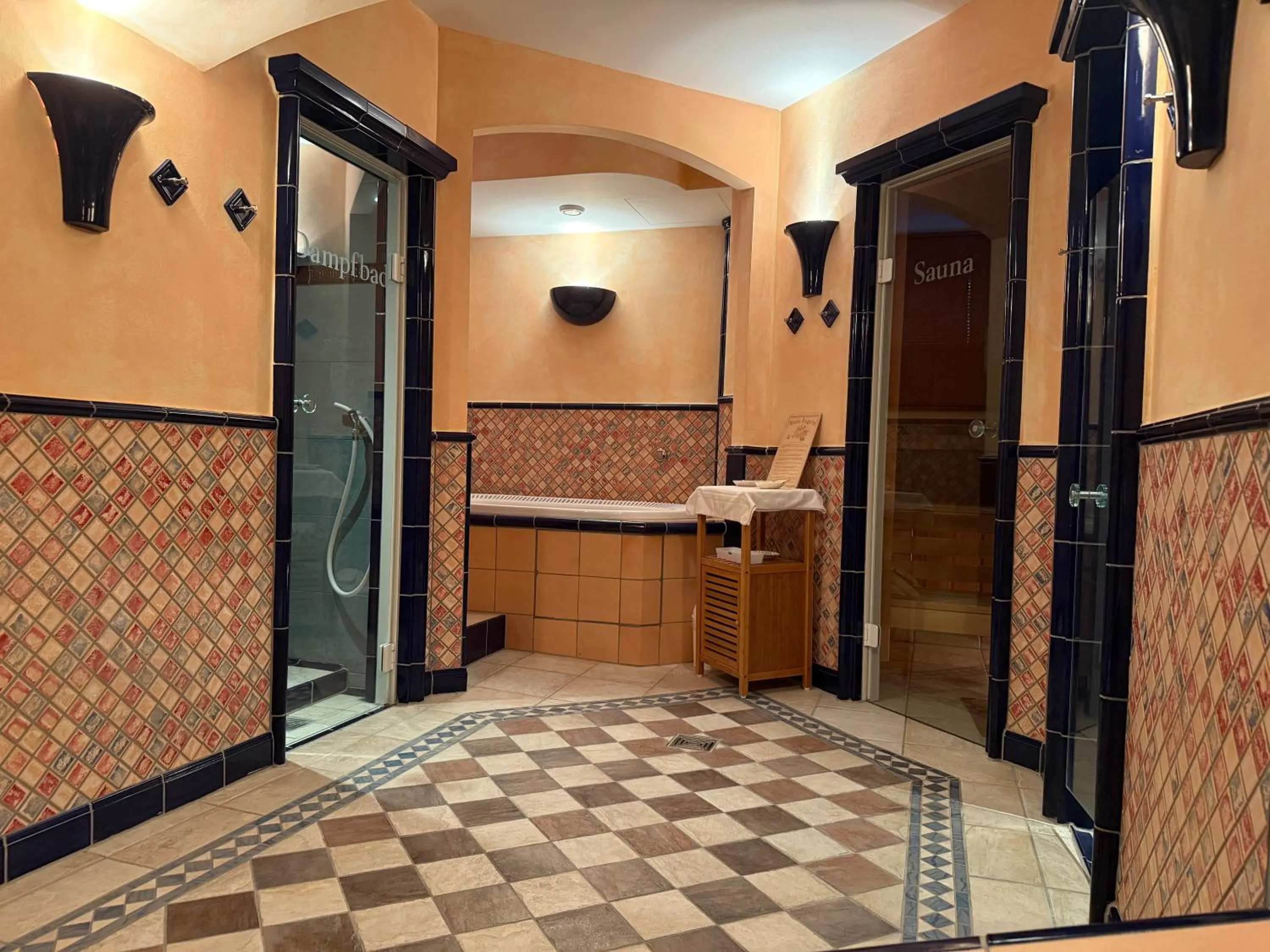 Sauna in Garni Eden Hotels