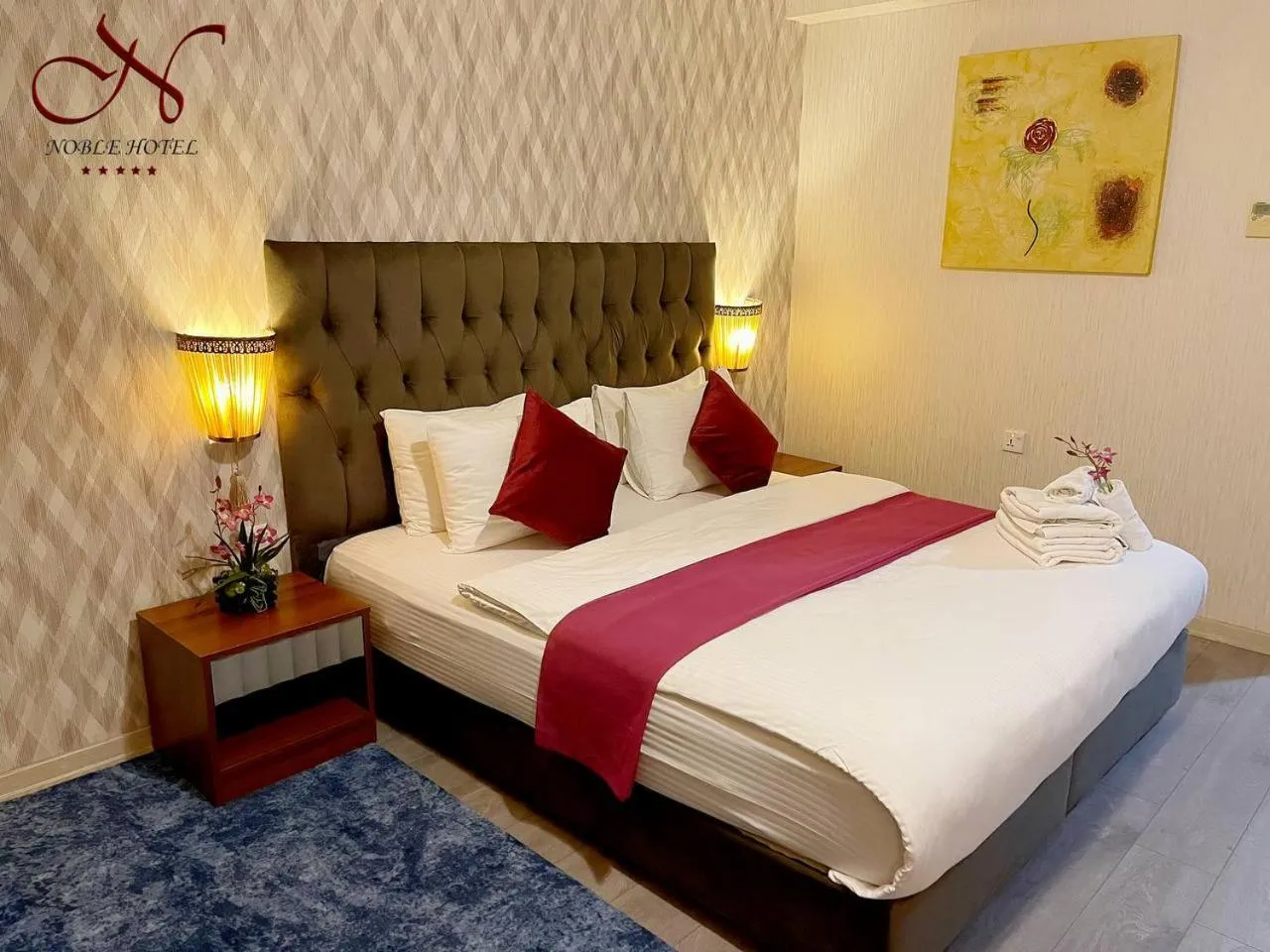 Bedroom, Bed in Noble Hotel