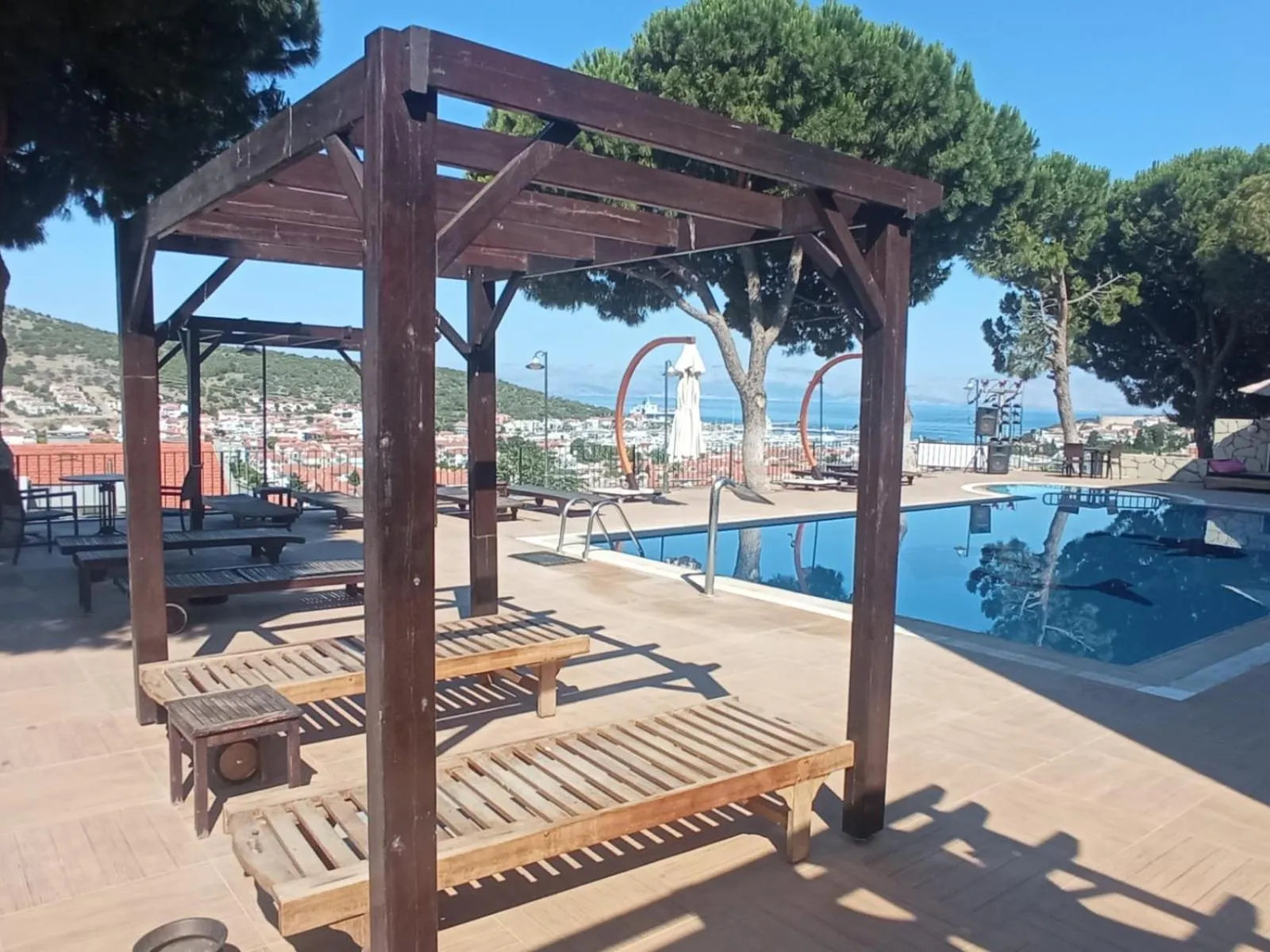 Pool view in My Solmaz Hotel