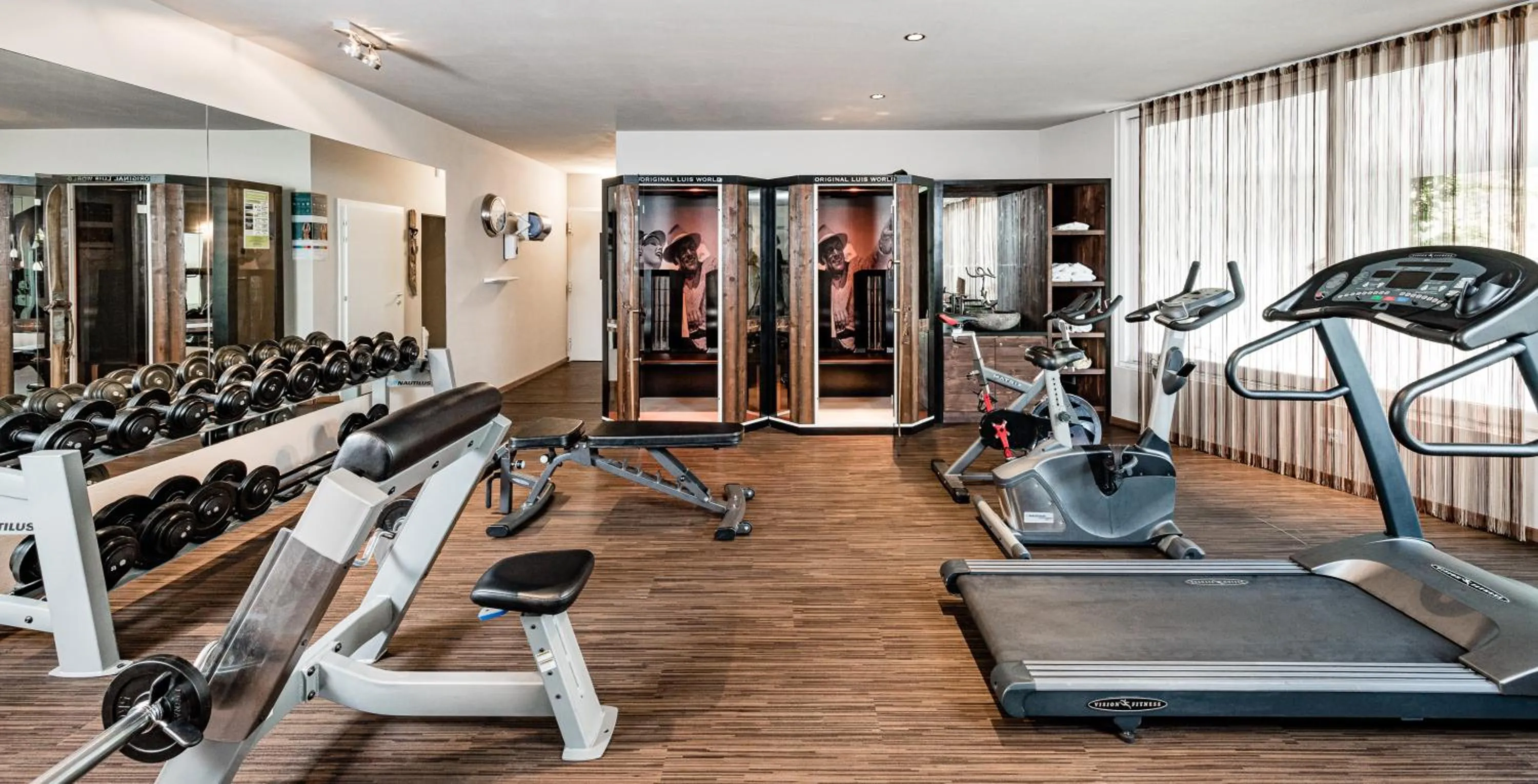 Fitness centre/facilities in Hotel Saltauserhof