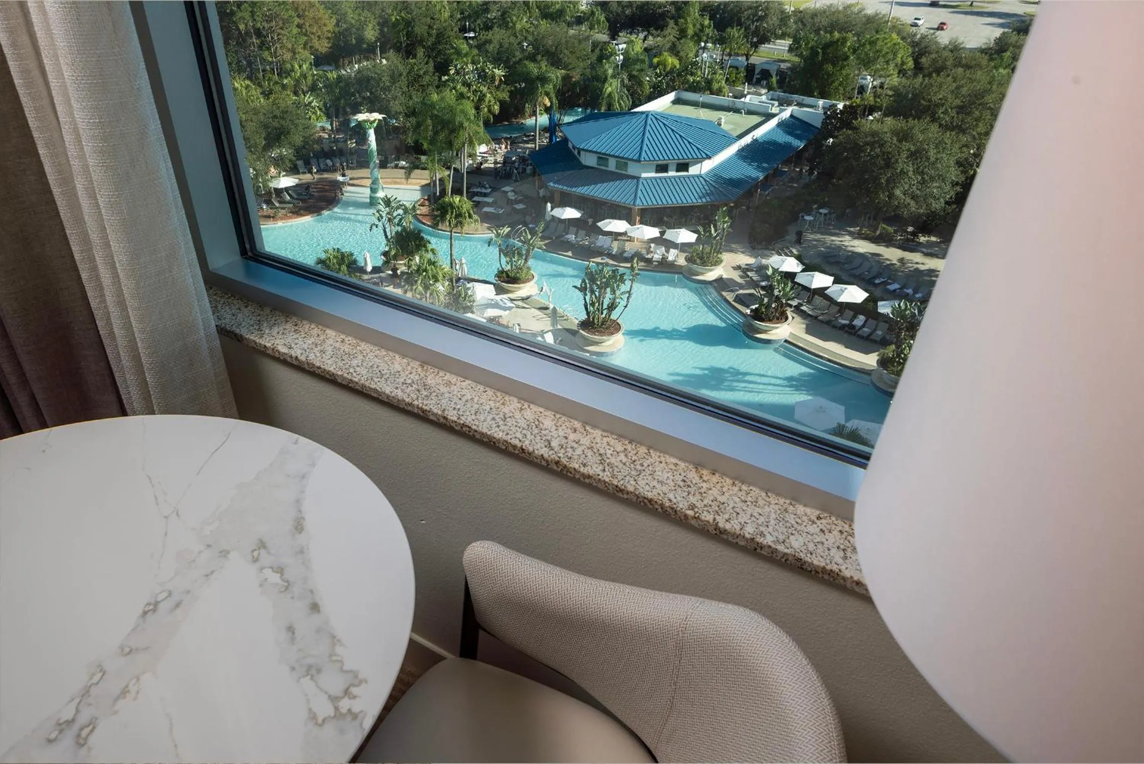 Pool view in Hilton Orlando