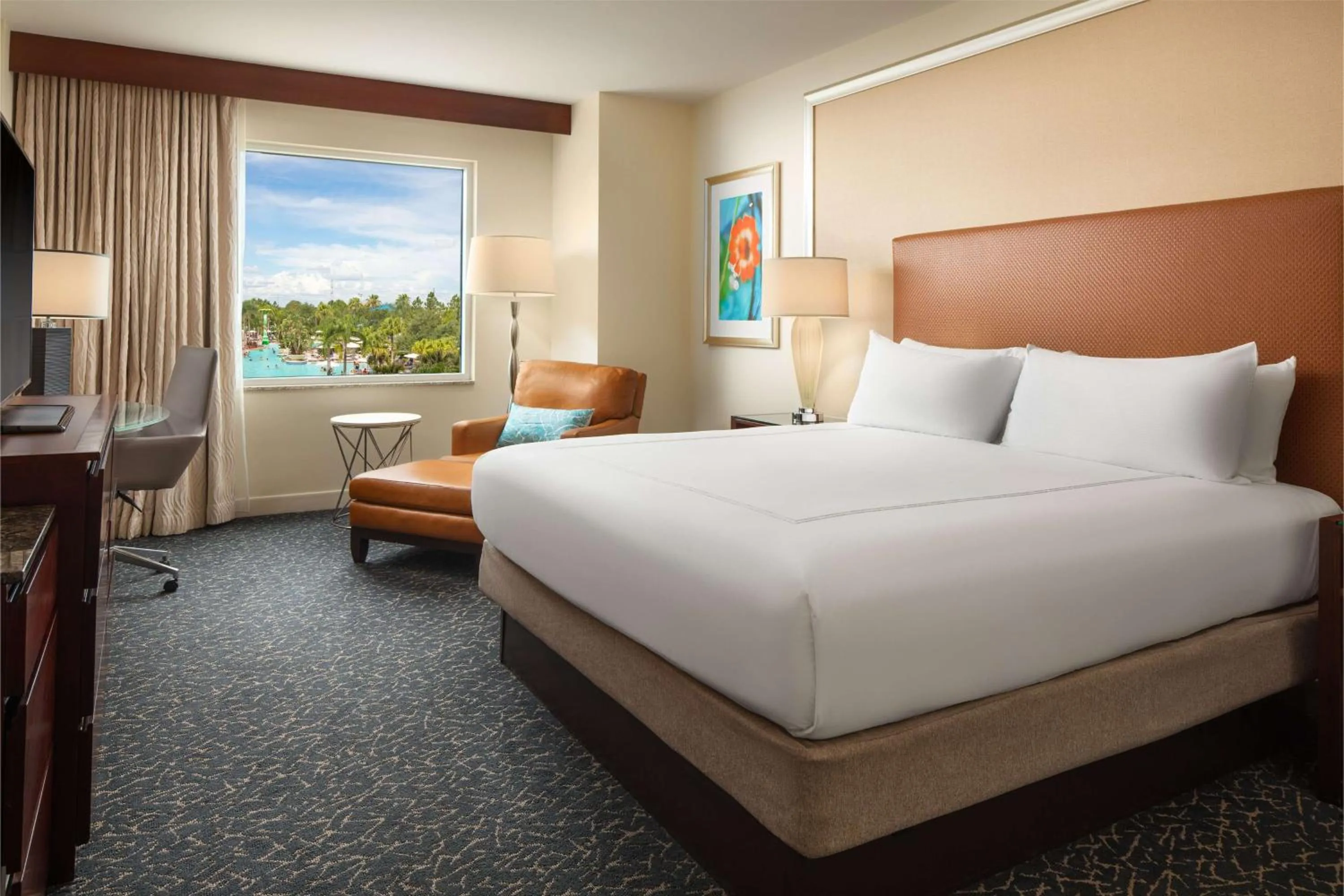 Bed in Hilton Orlando