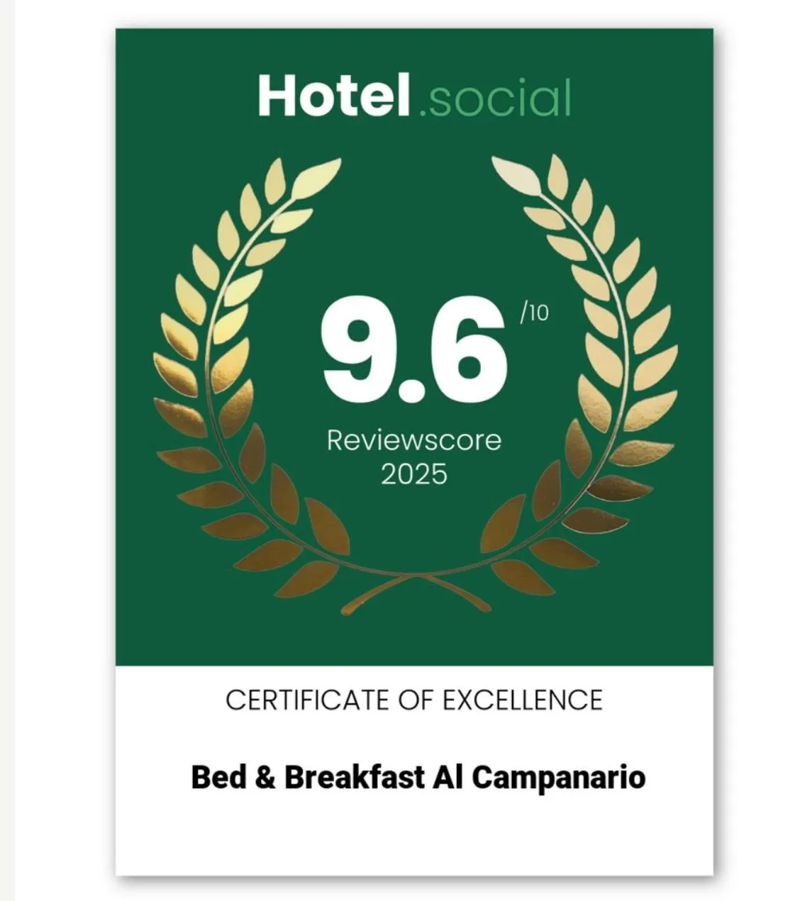 Property building in Bed&Breakfast Al Campanario