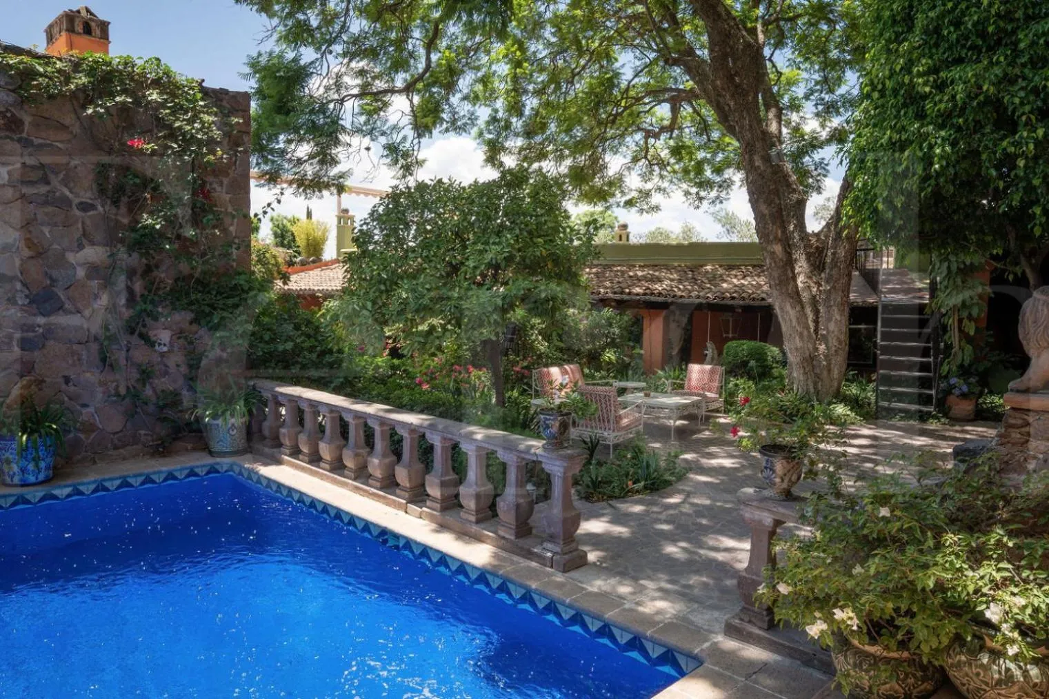 Pool view in Casa Schuck Boutique Hotel