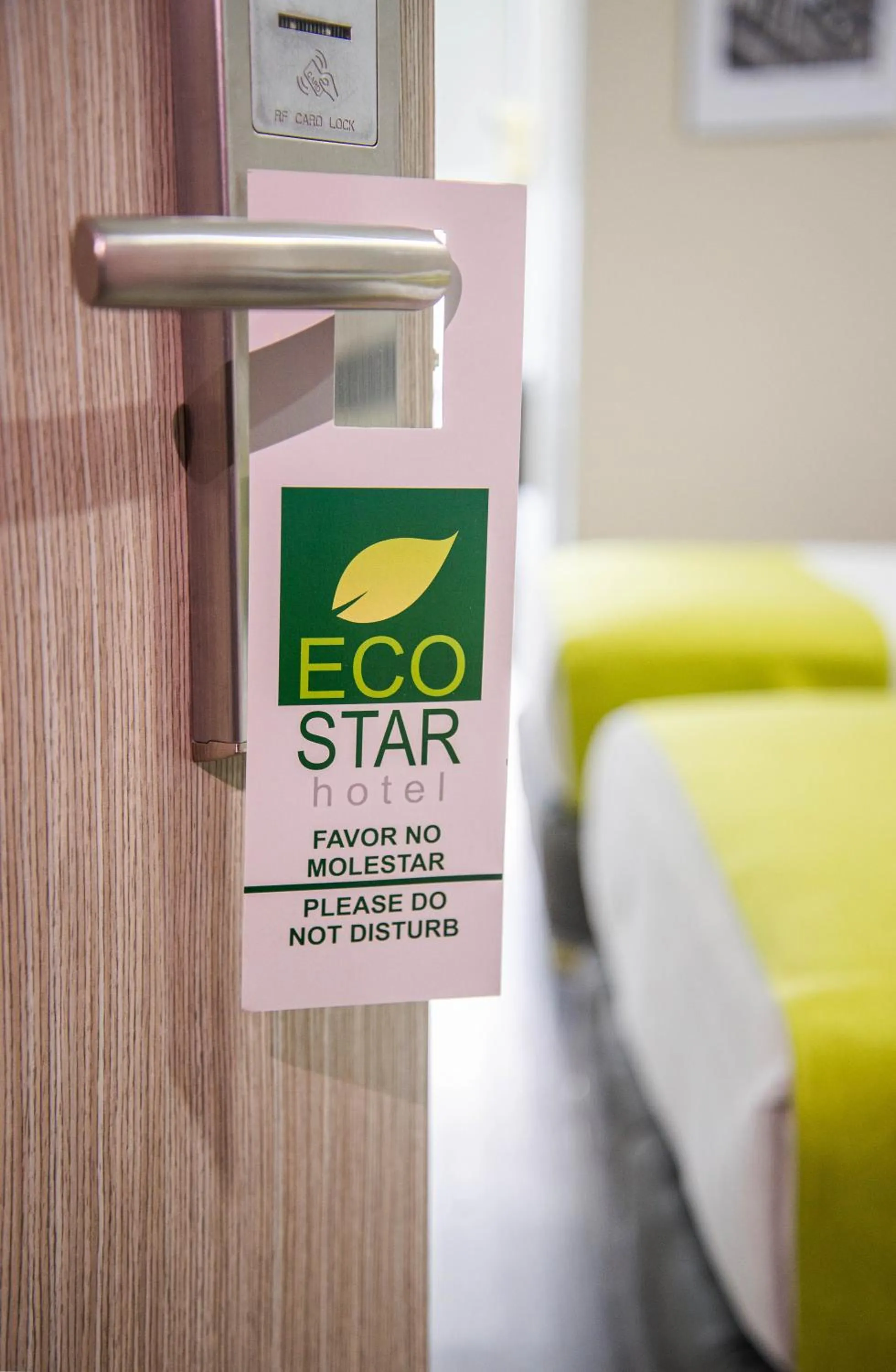 Logo/Certificate/Sign, Bed in Eco Star Hotel