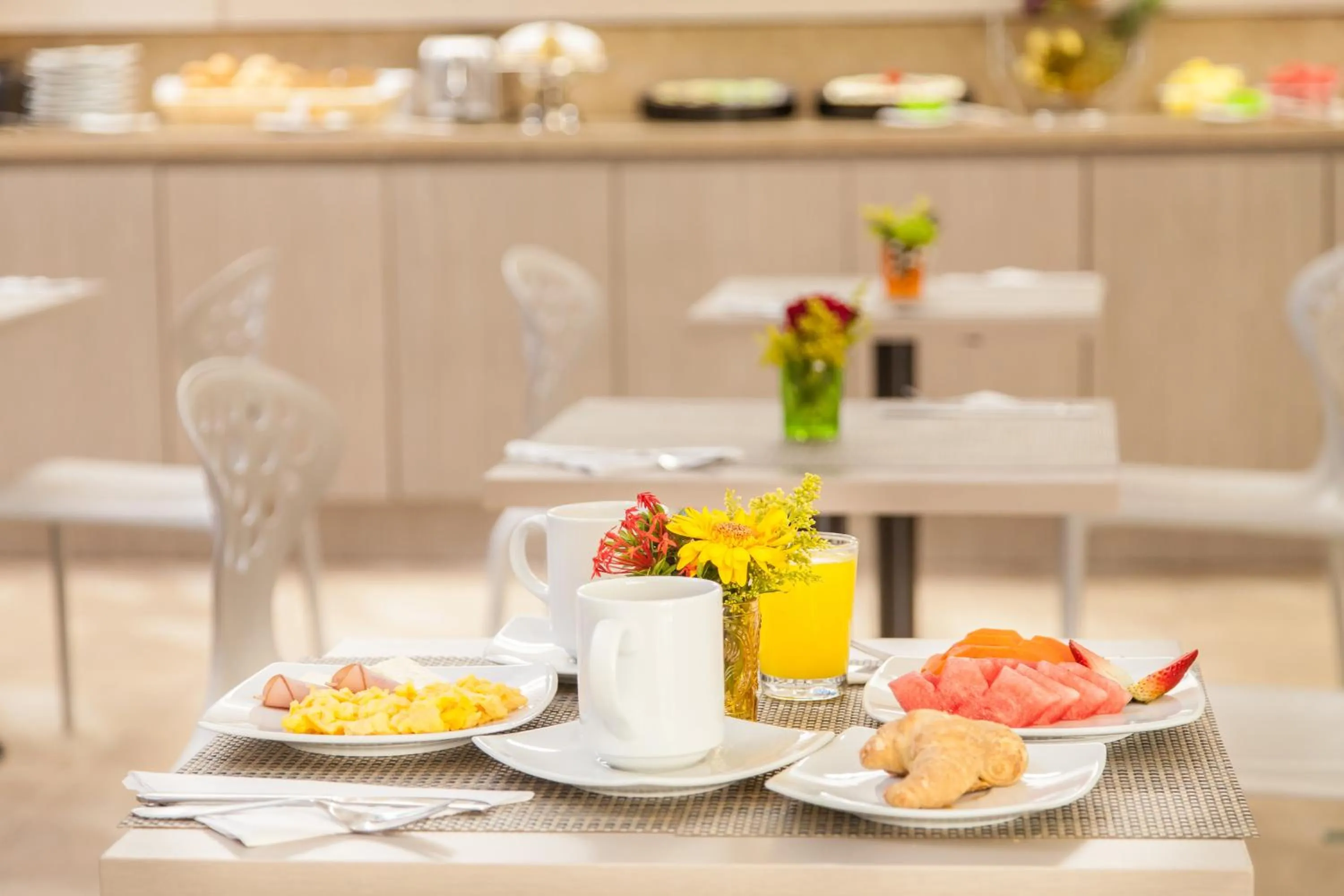 Buffet breakfast in Eco Star Hotel