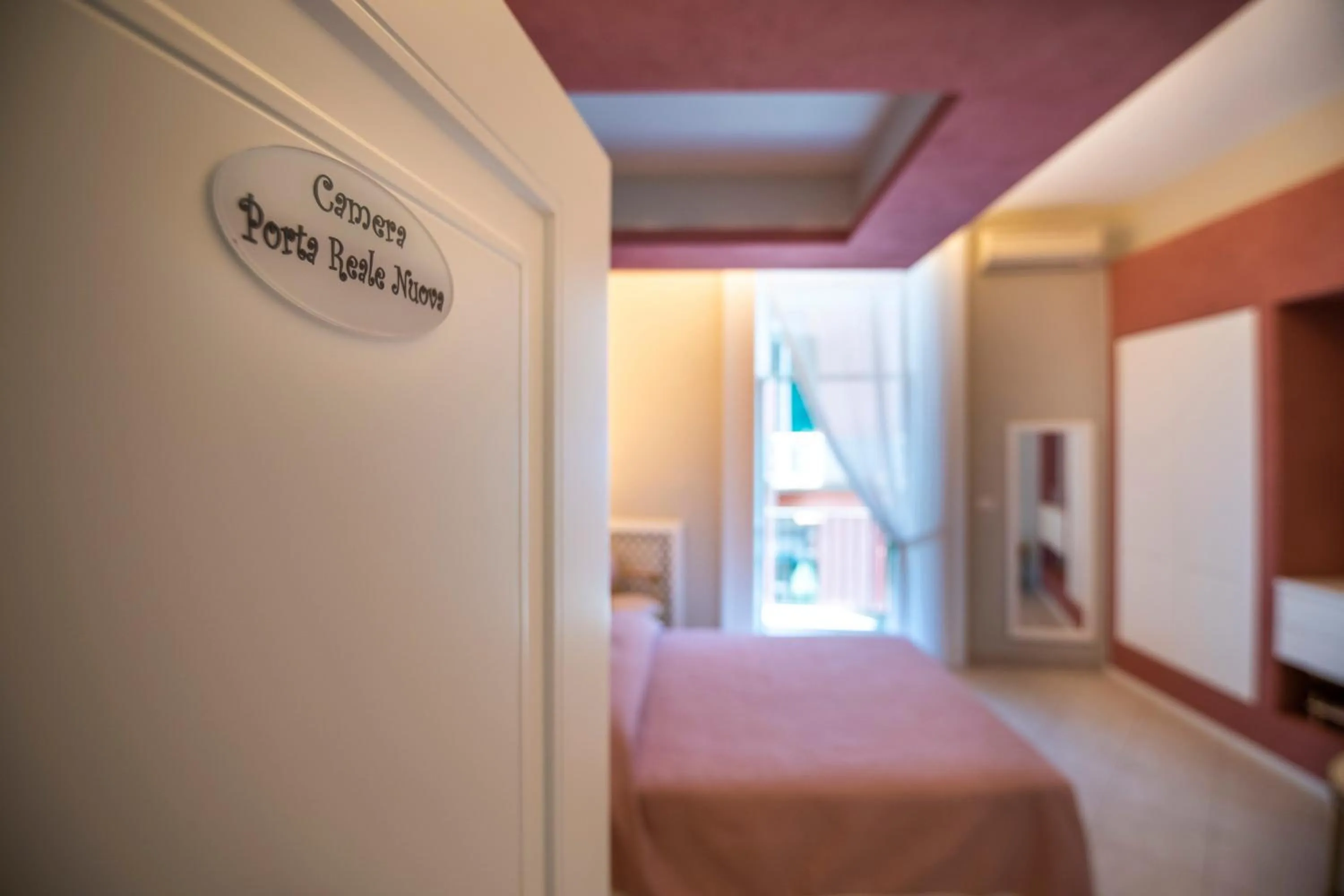 Bed in Mercatello Bed and Breakfast