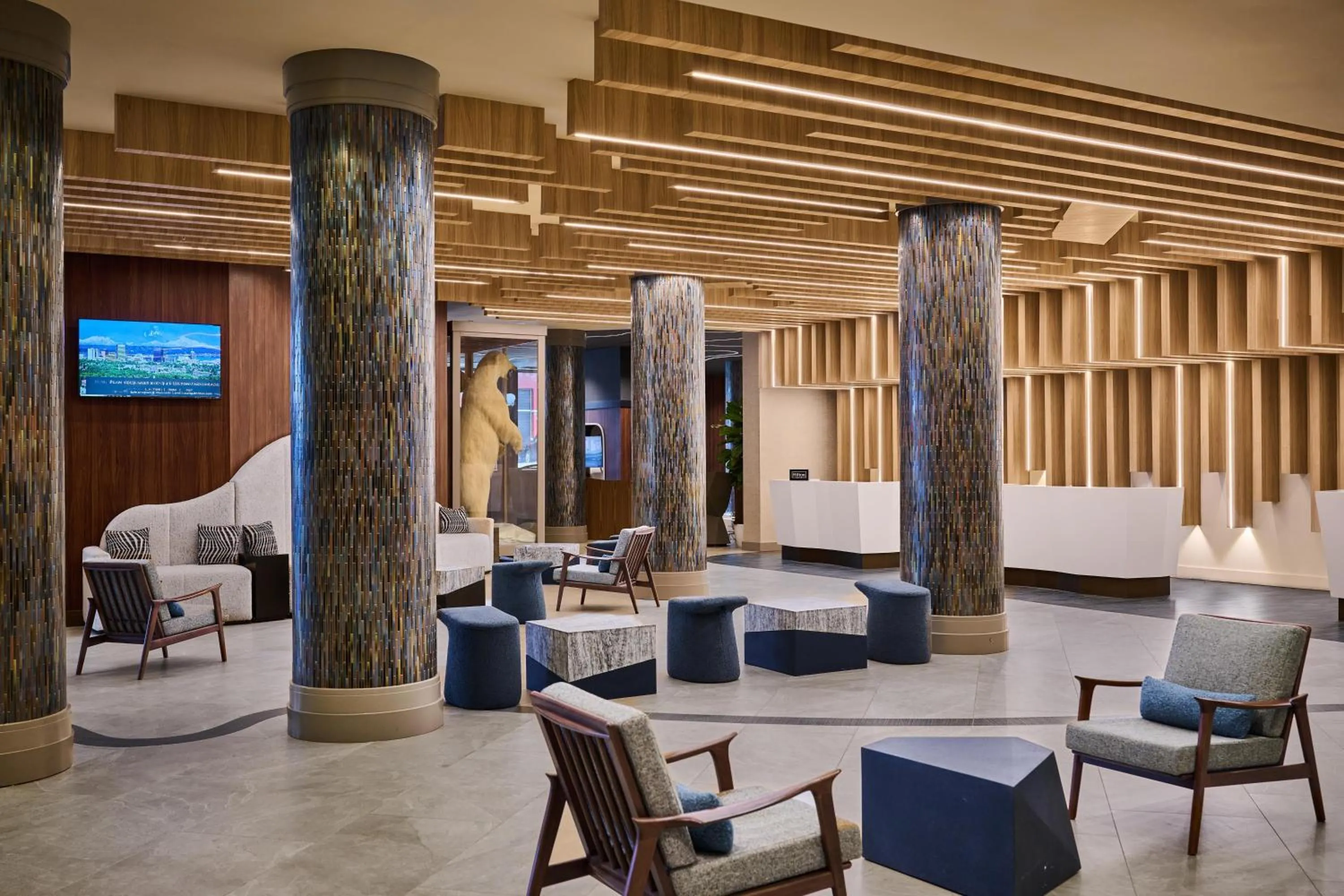 Lobby or reception in Hilton Anchorage