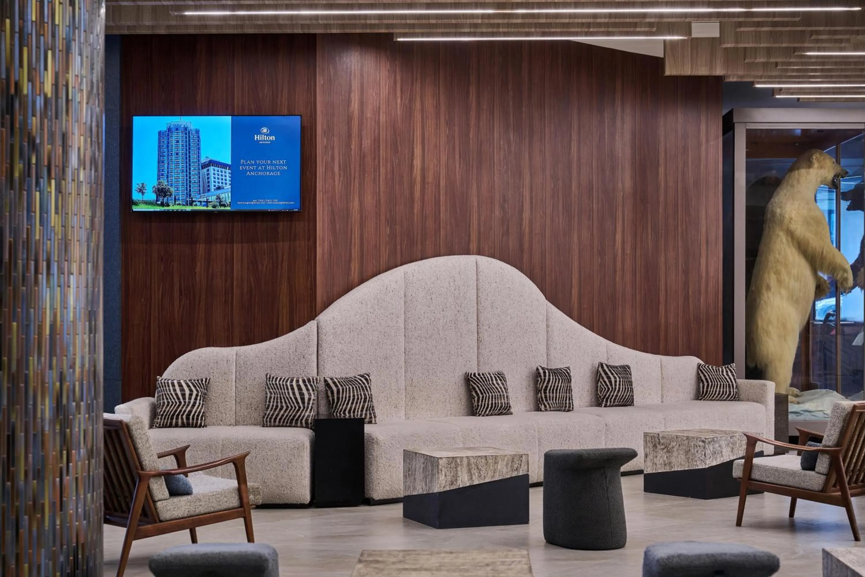 Lobby or reception in Hilton Anchorage