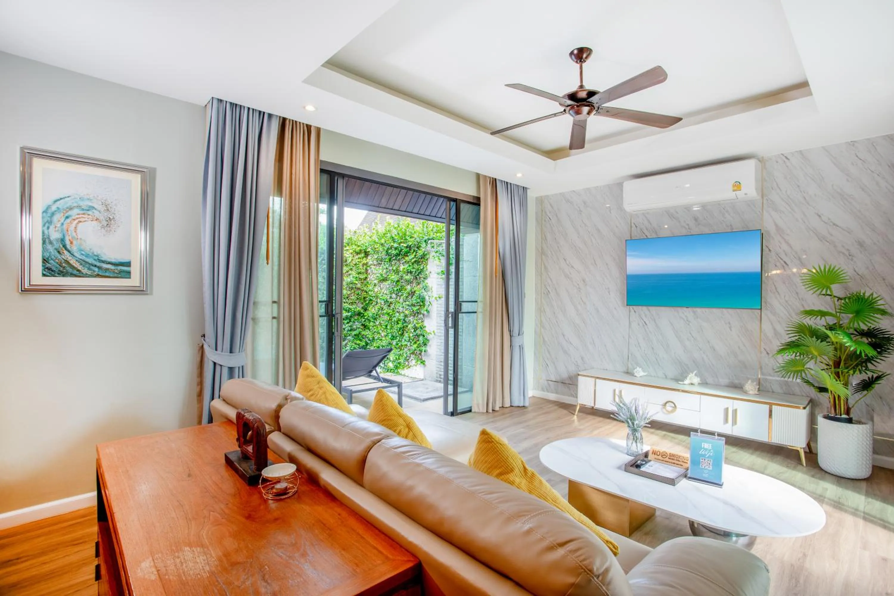 Seating area in The Kiri Villas Resort