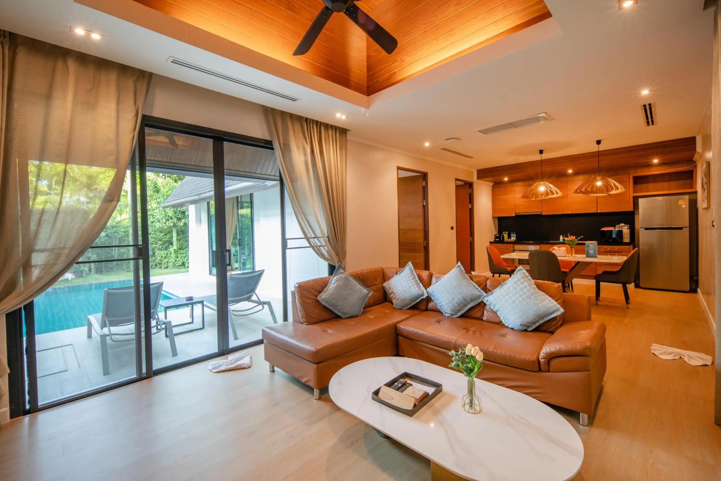 Seating area in The Kiri Villas Resort