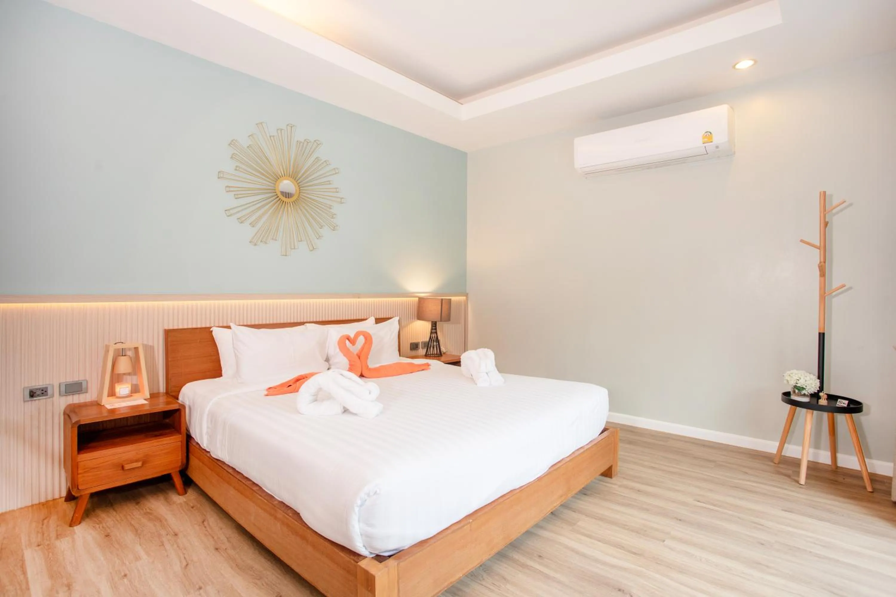 Bed in The Kiri Villas Resort