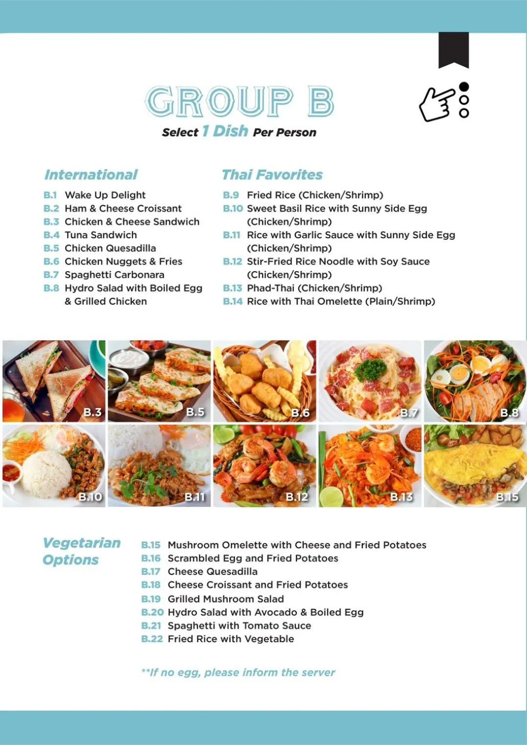 Food and drinks in The Kiri Villas Resort