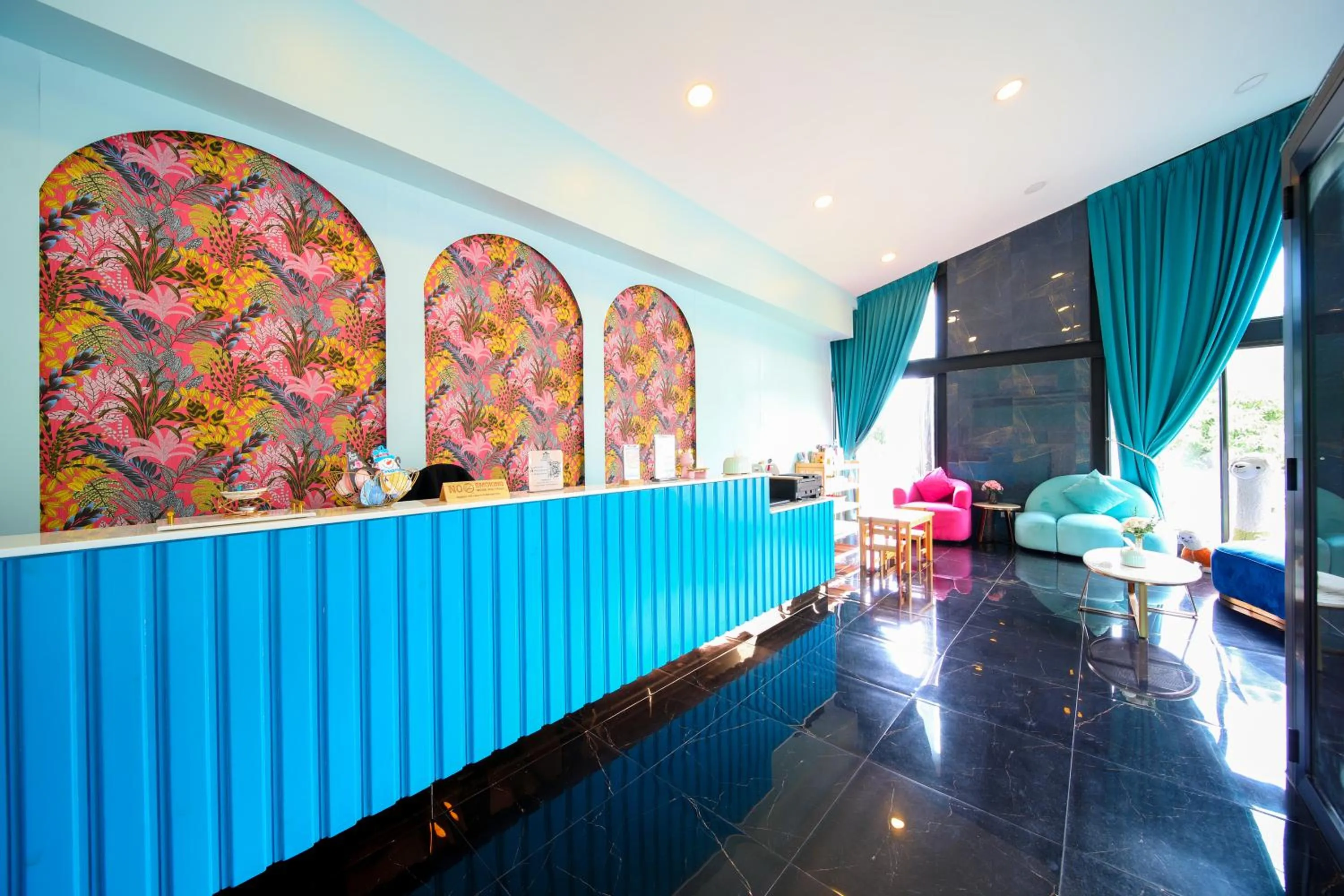 Seating area in The Kiri Villas Resort