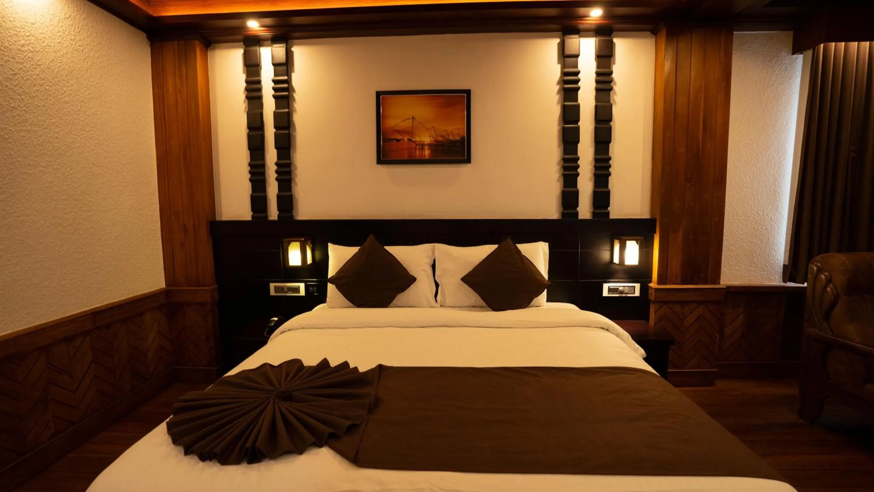Bed in HillView Munnar