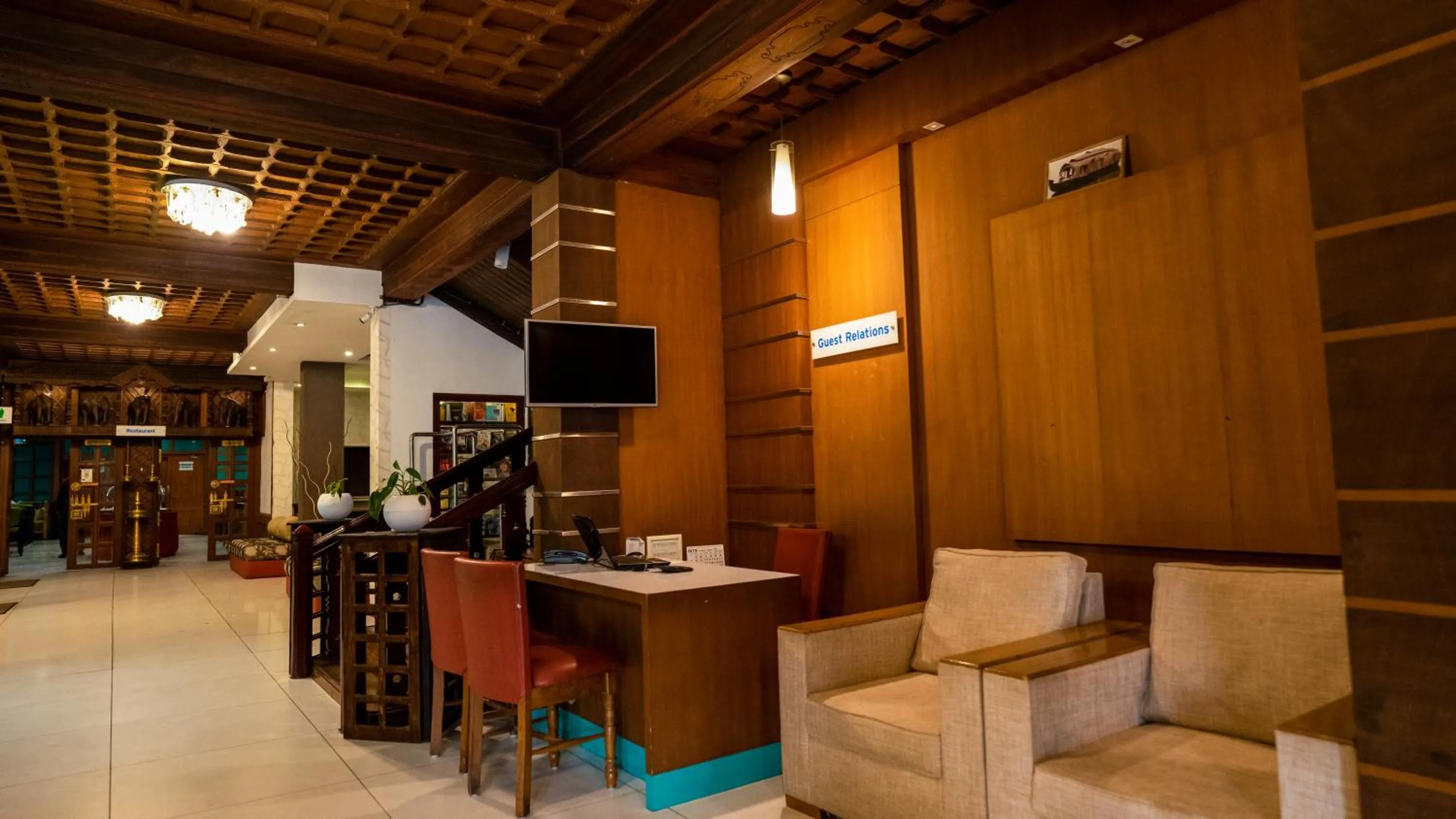 Seating area in HillView Munnar