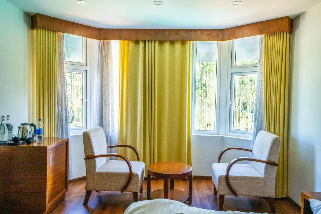 Seating area in HillView Munnar