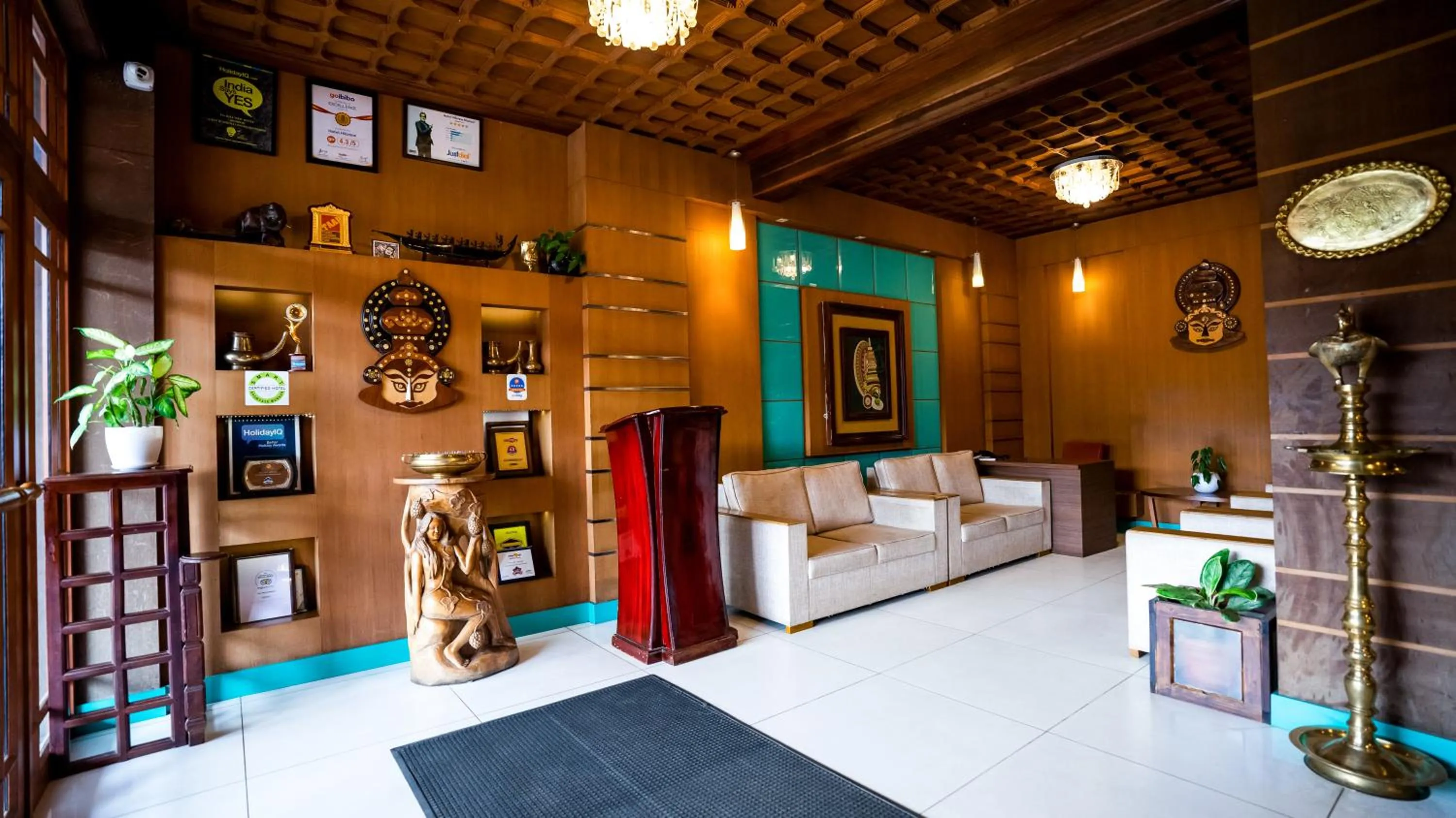 Seating area in HillView Munnar