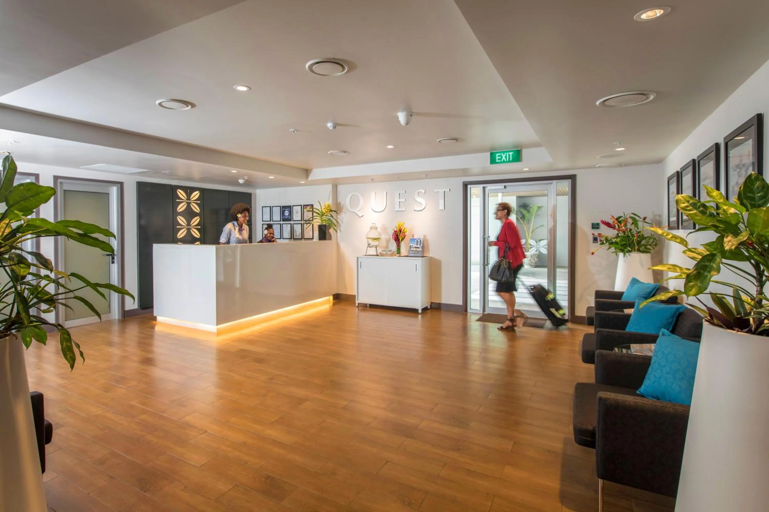 Lobby or reception in Quest Suva