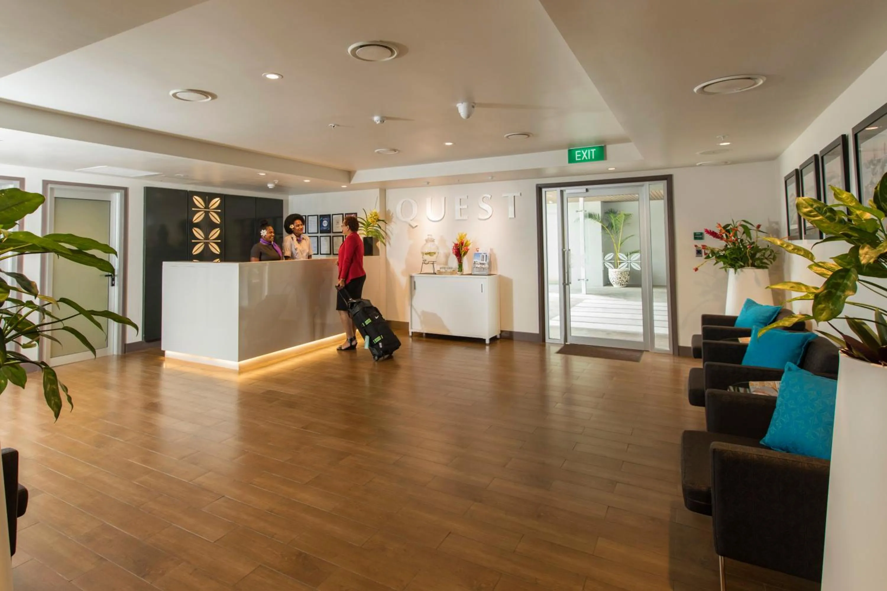 Lobby or reception in Quest Suva