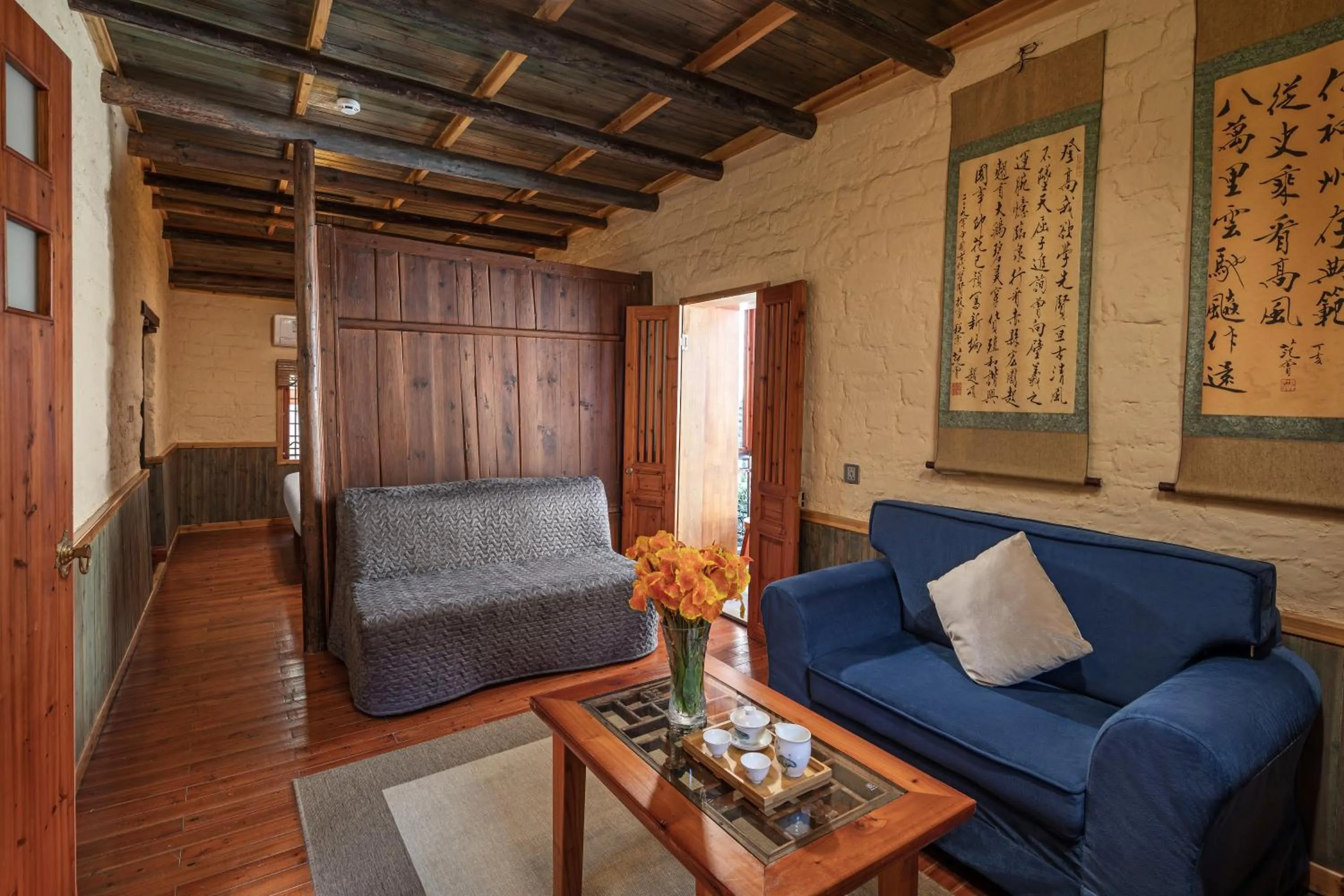 Seating area in Yangshuo Secret Garden