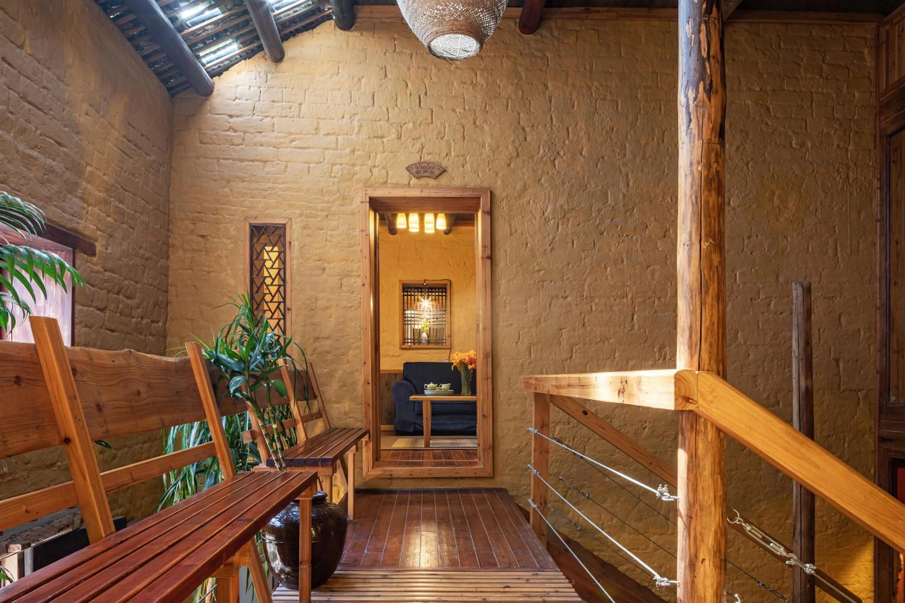 Seating area in Yangshuo Secret Garden