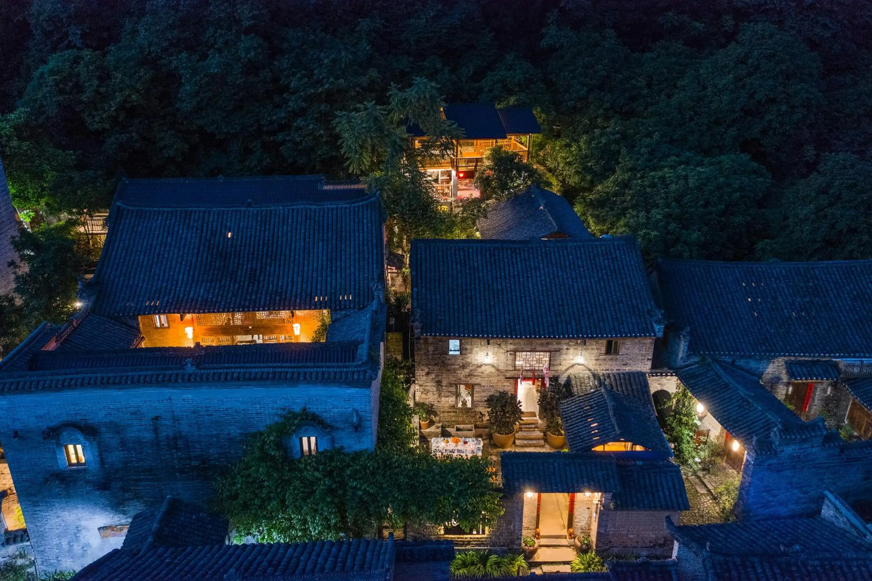 Bird's eye view in Yangshuo Secret Garden