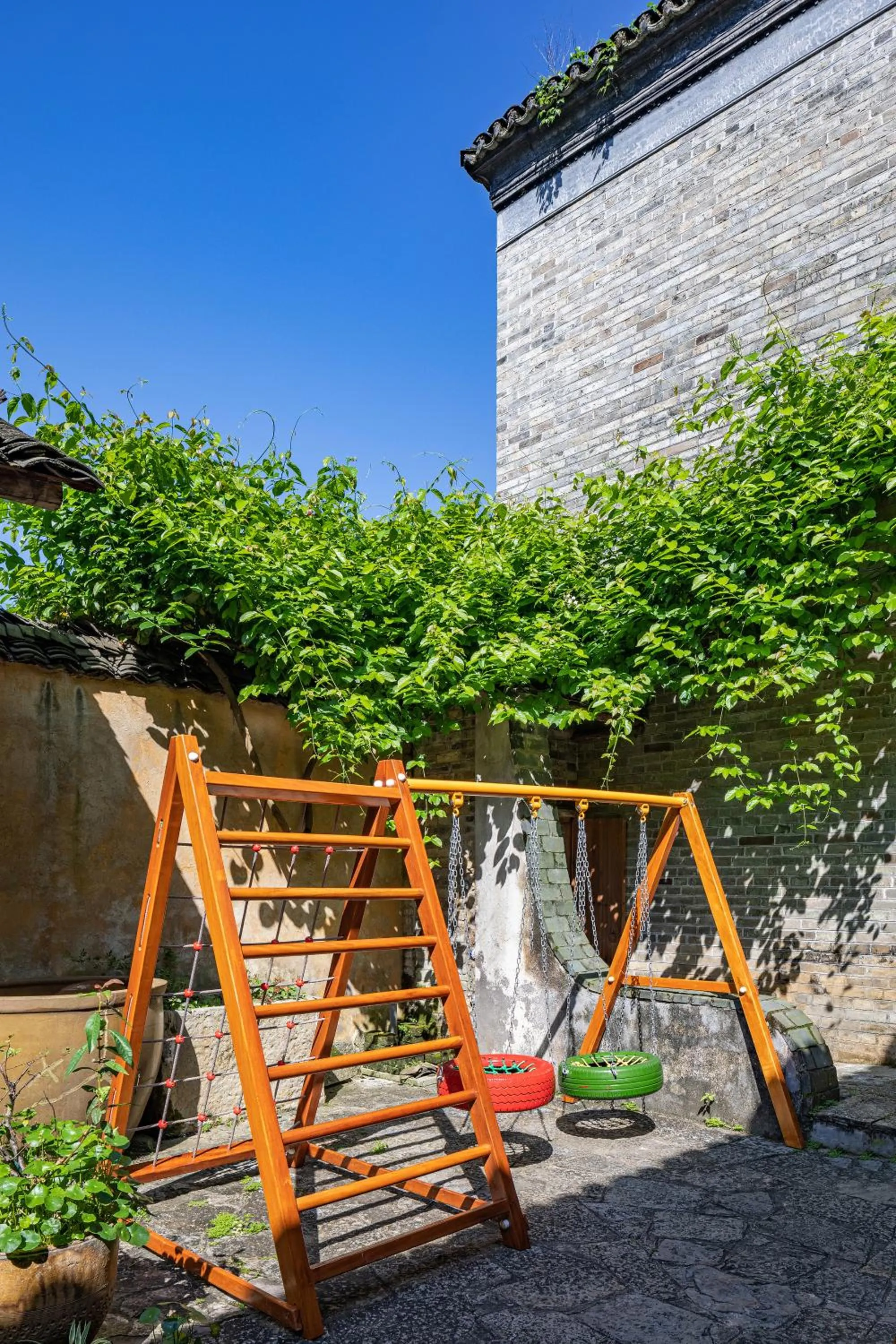 Children play ground in Yangshuo Secret Garden