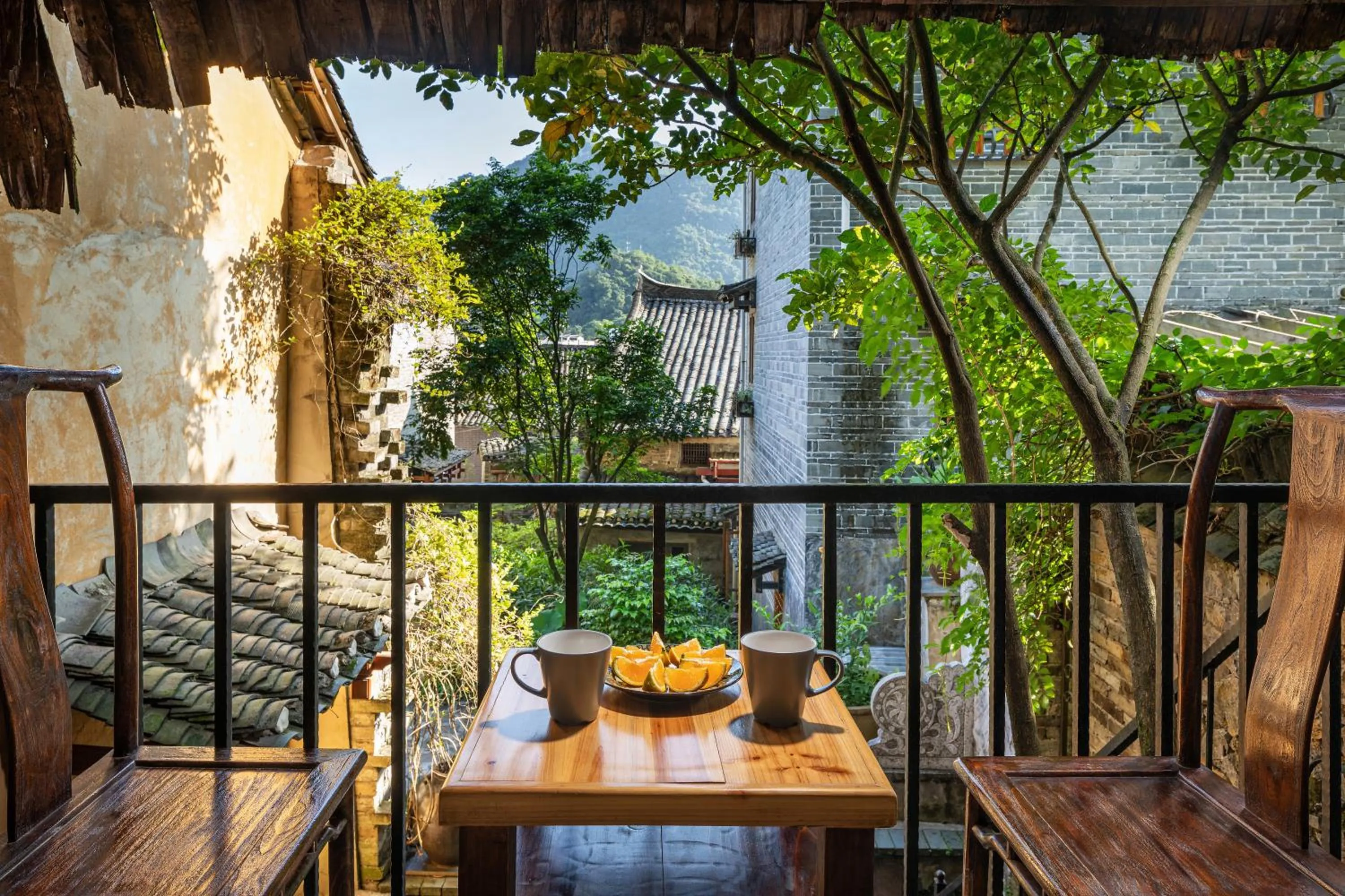 Balcony/Terrace in Yangshuo Secret Garden