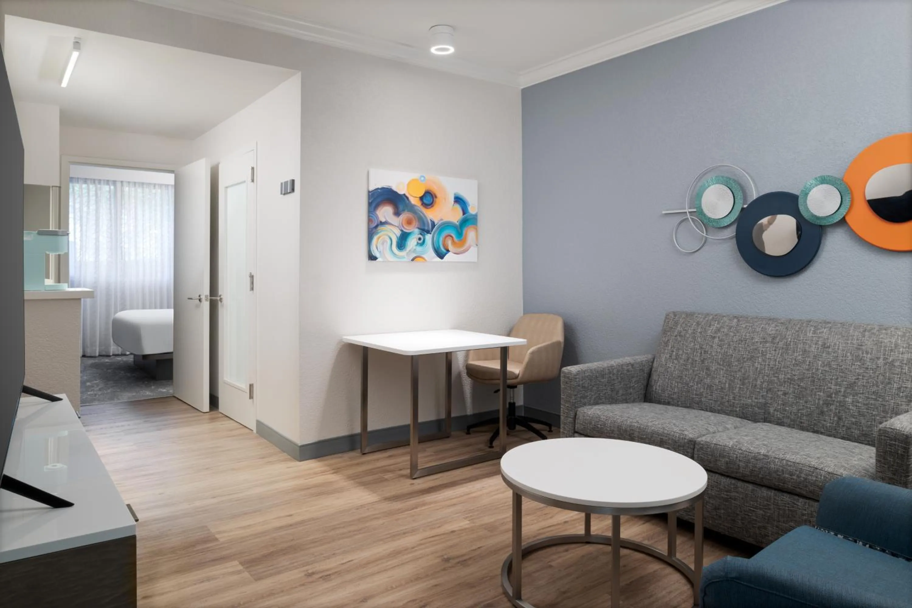 Living room in Hilton Boca Raton Suites