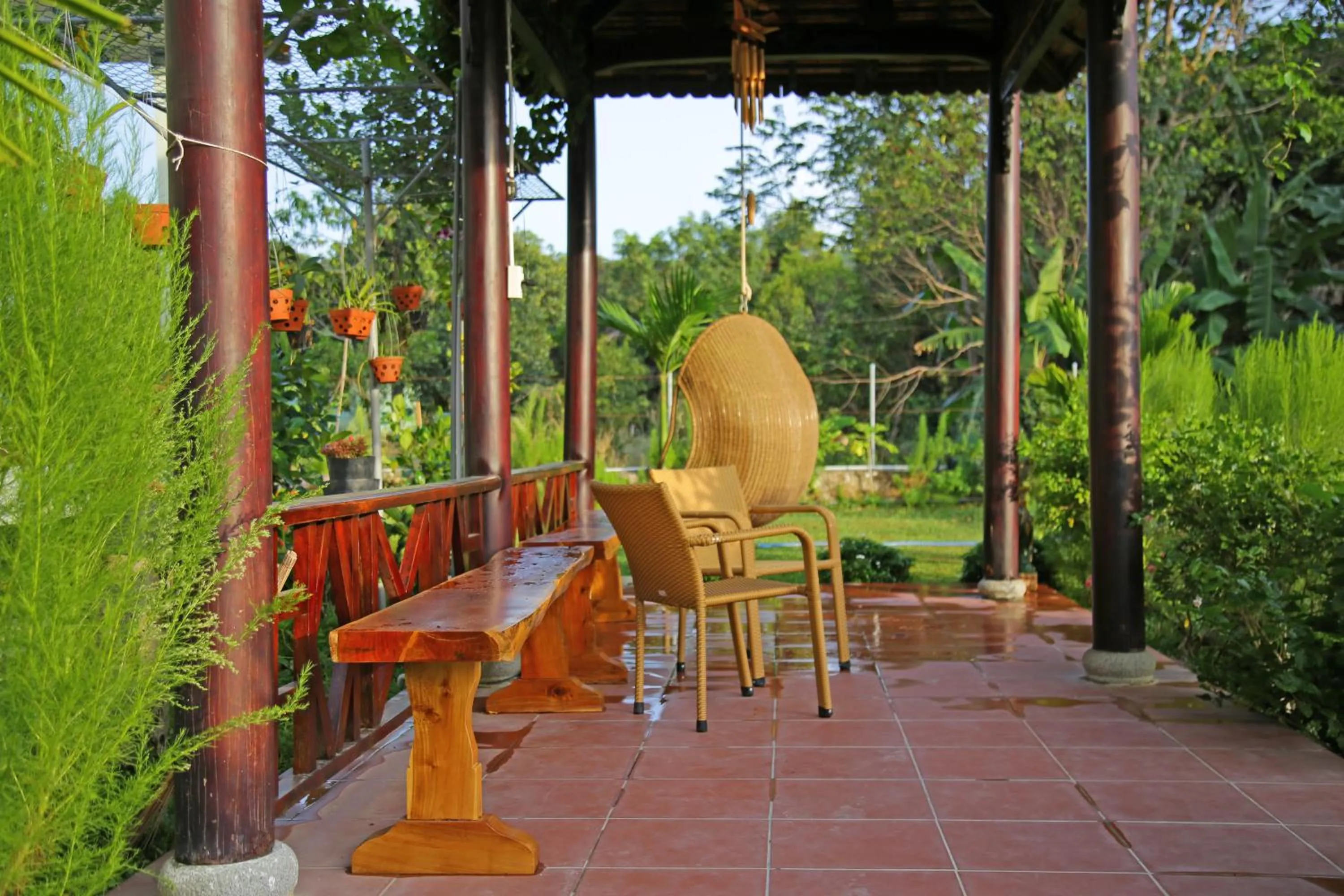 Patio in Phu Quoc Areca Garden Bungalow
