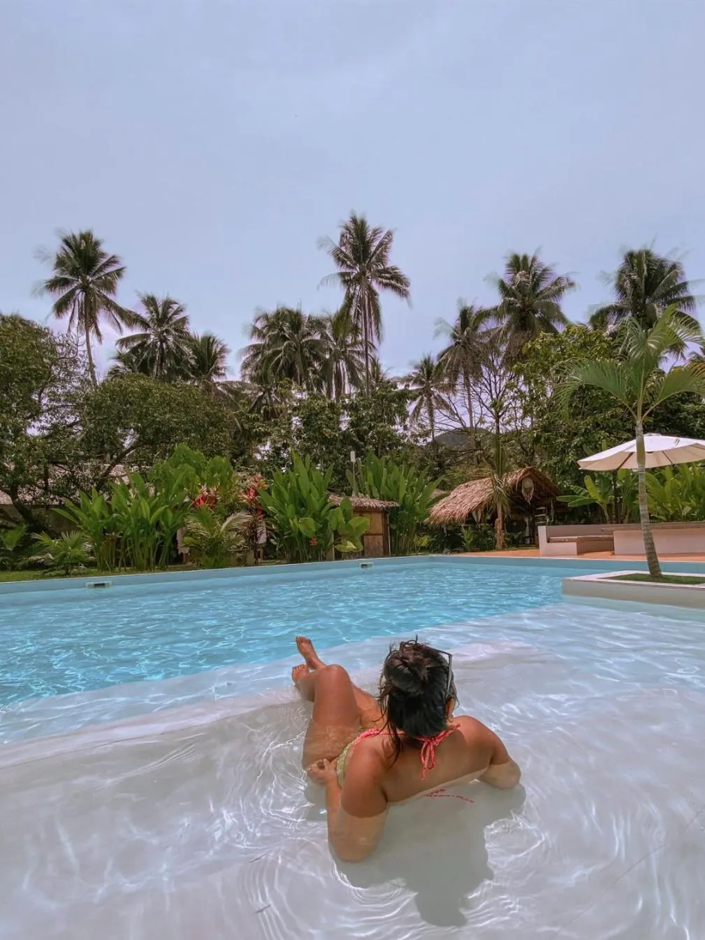 Pool view in El Nido Moringa Resort