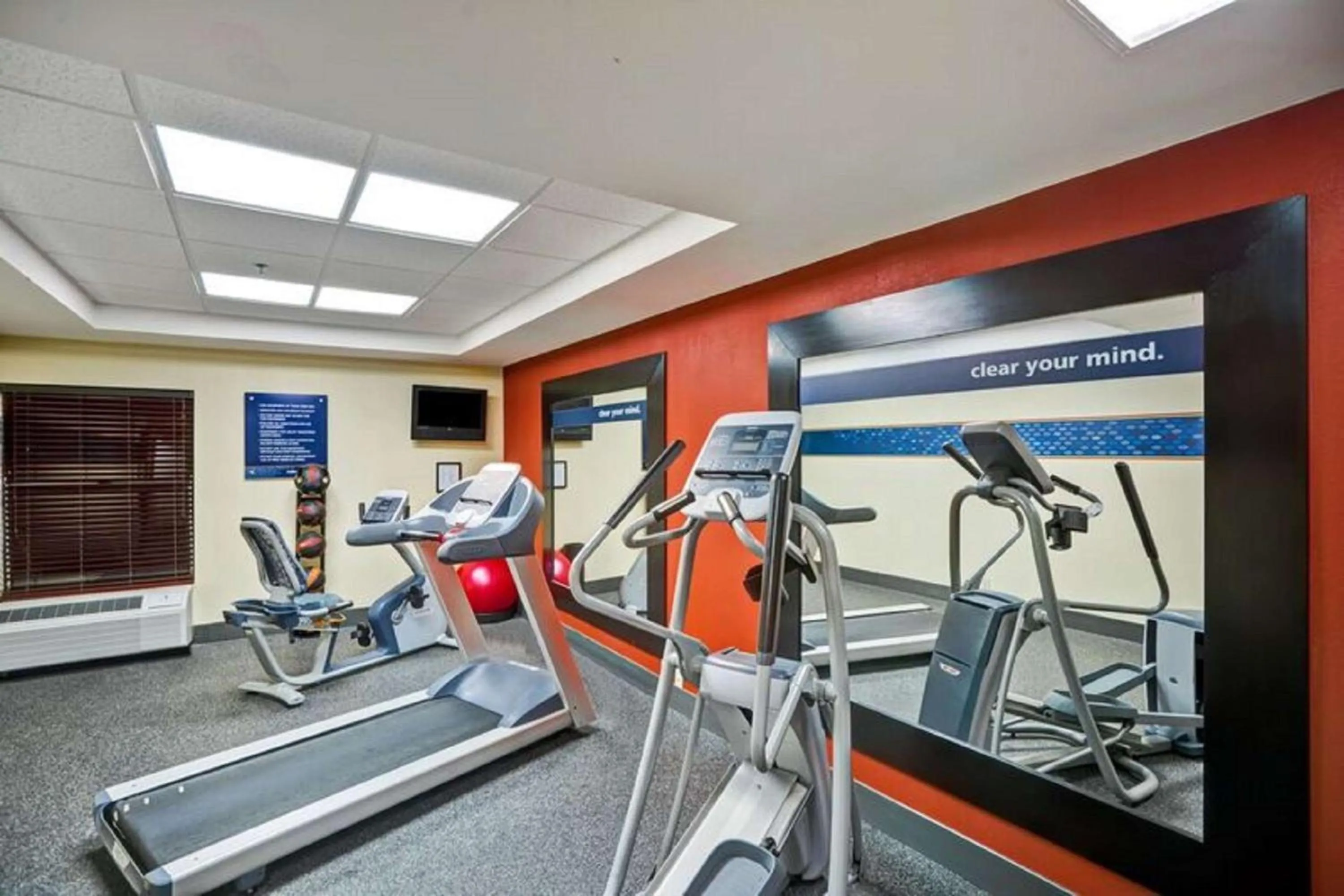 Fitness centre/facilities in Hampton Inn Albany-Wolf Road